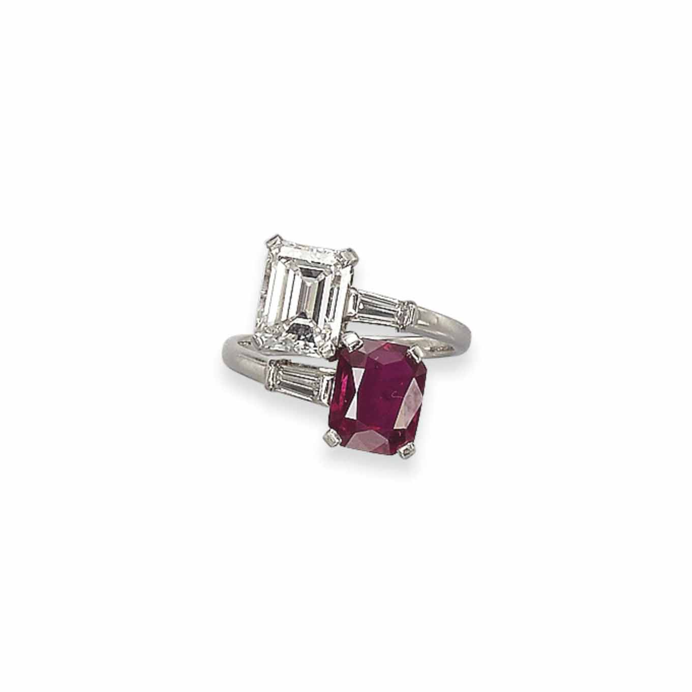 A Ruby And Diamond Toi Et Moi Ring By Bulgari