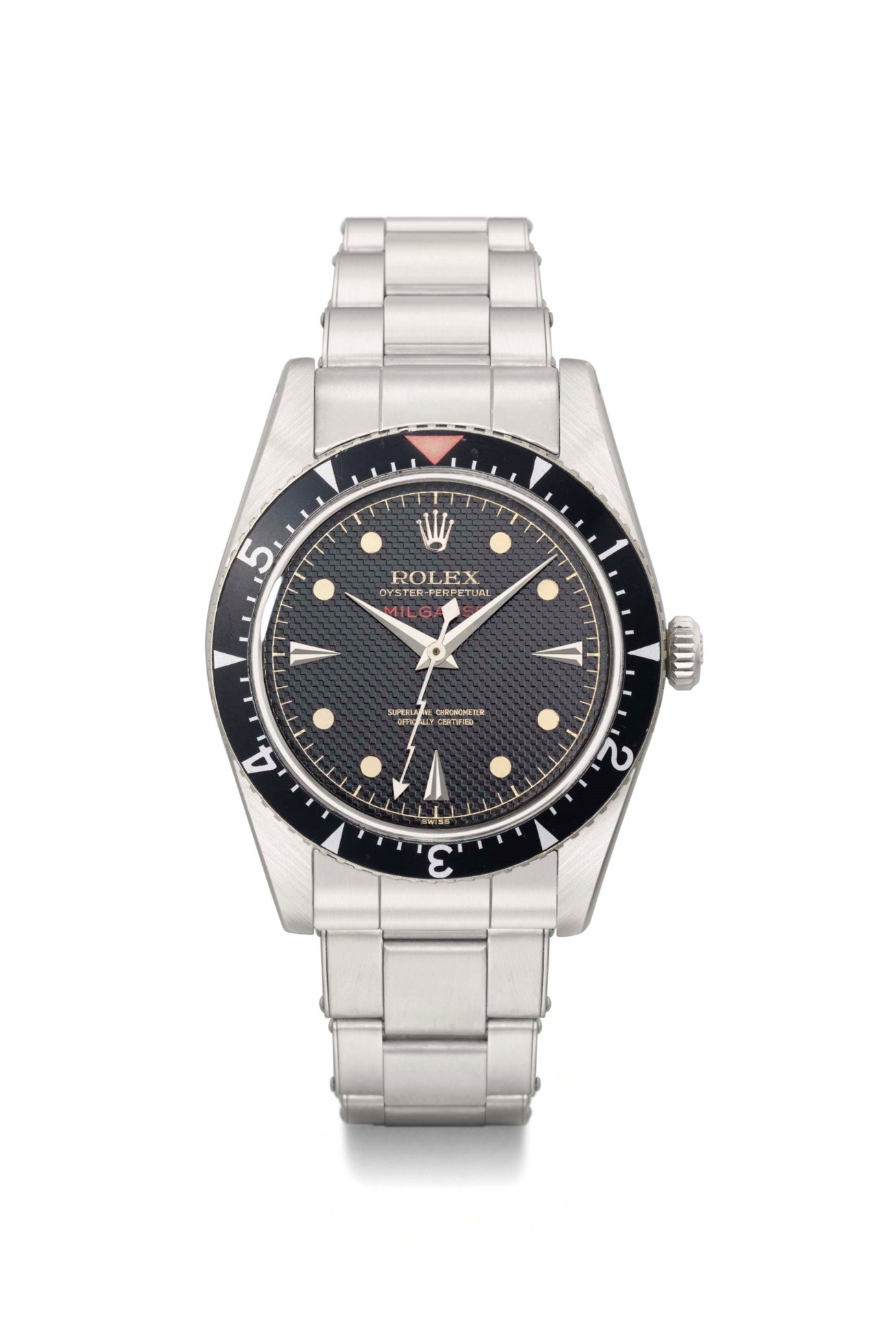 Rolex. A rare and attractive stainless steel automatic