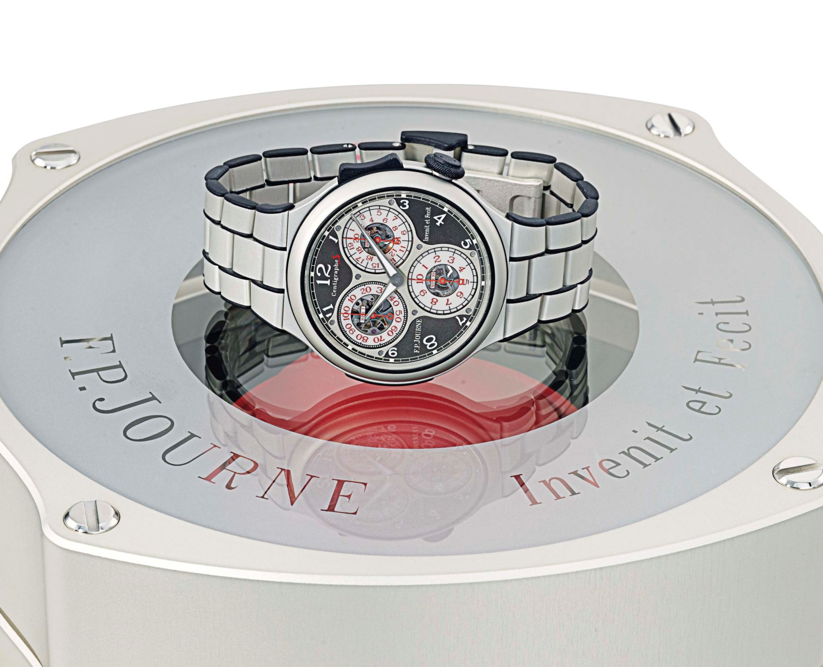 F.P. Journe. A fine and rare aluminium and rubber, scratchresistant