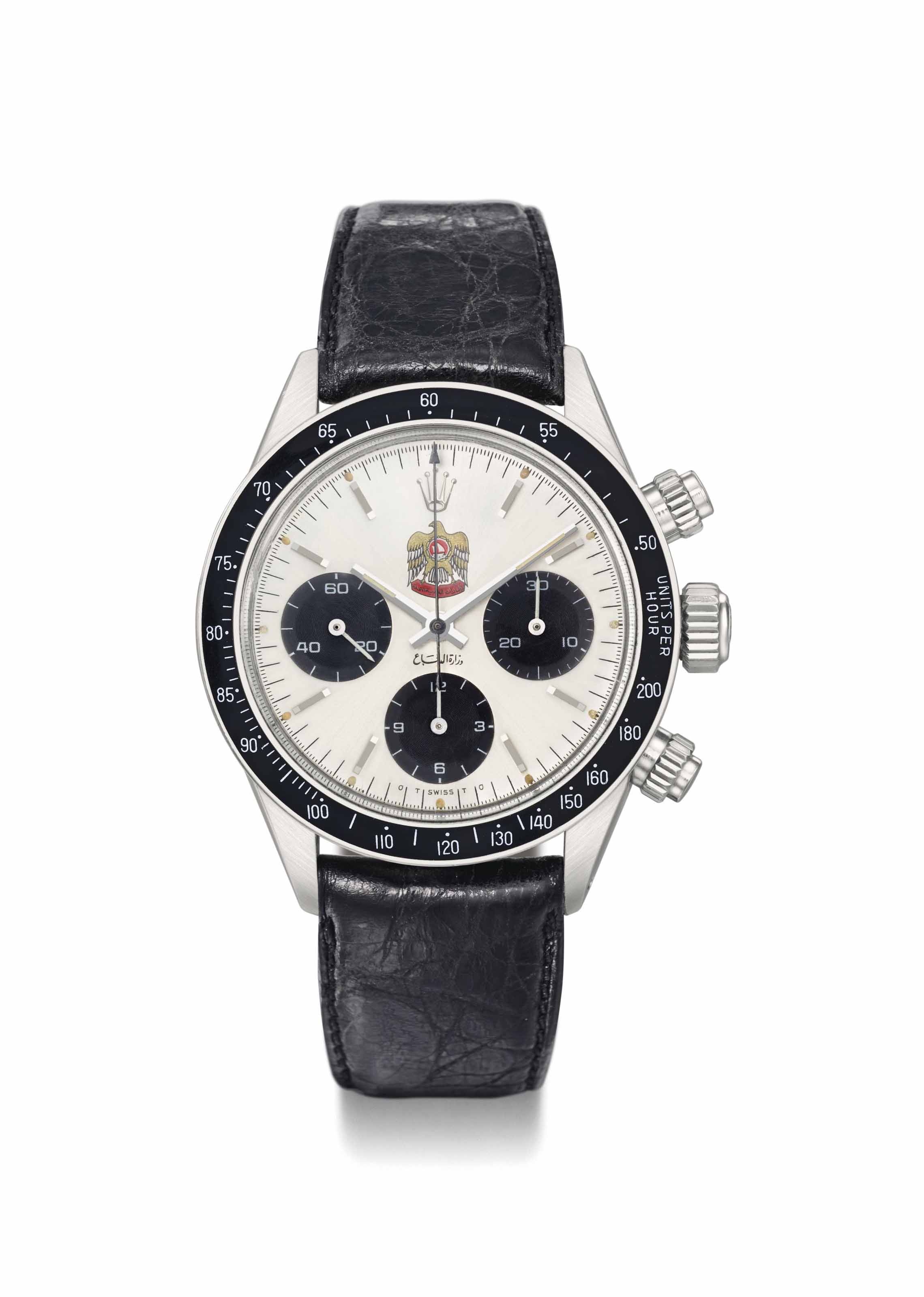 stainless steel chronograph wristwatch 
