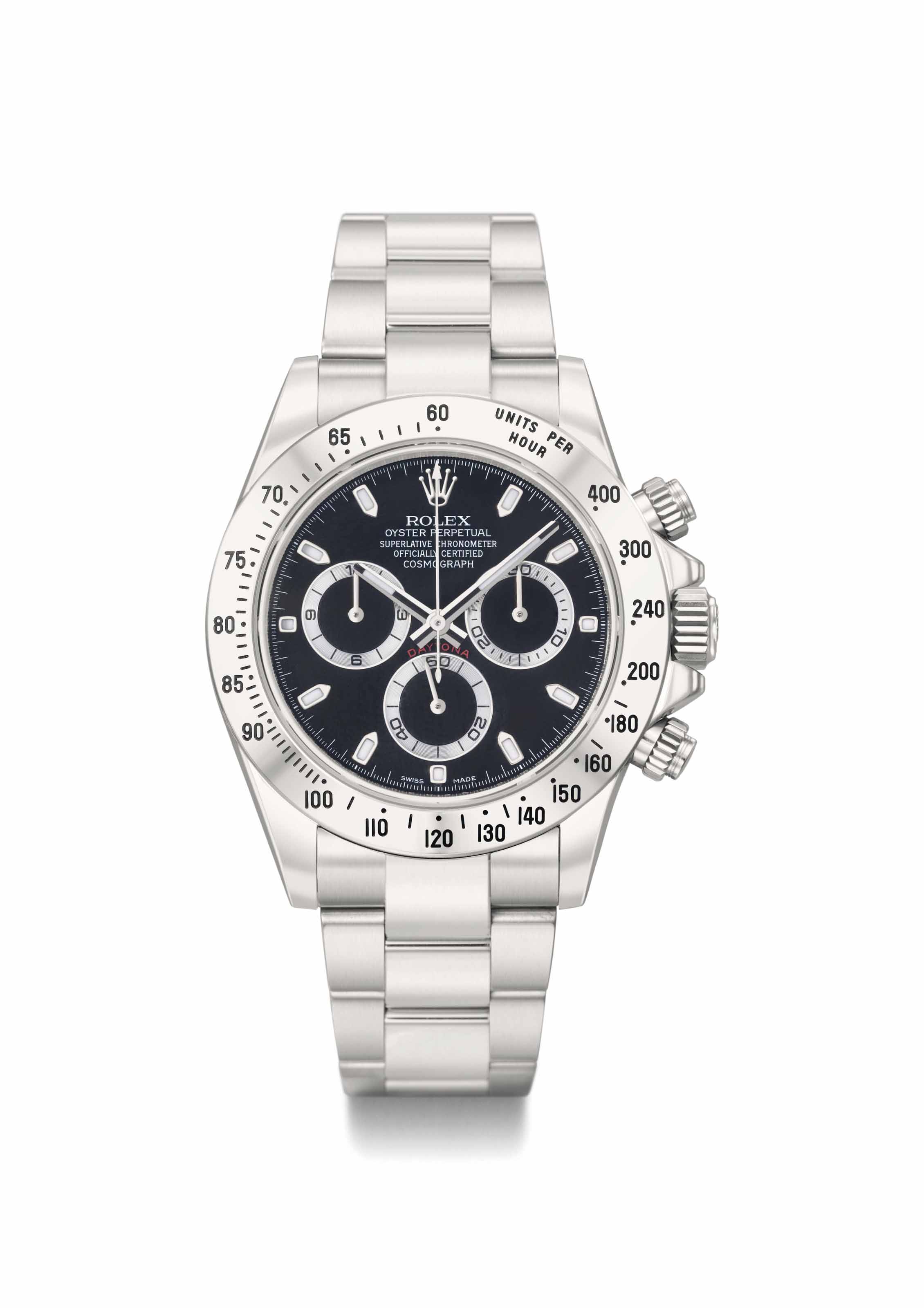 Rolex. A very rare and attractive stainless steel ...