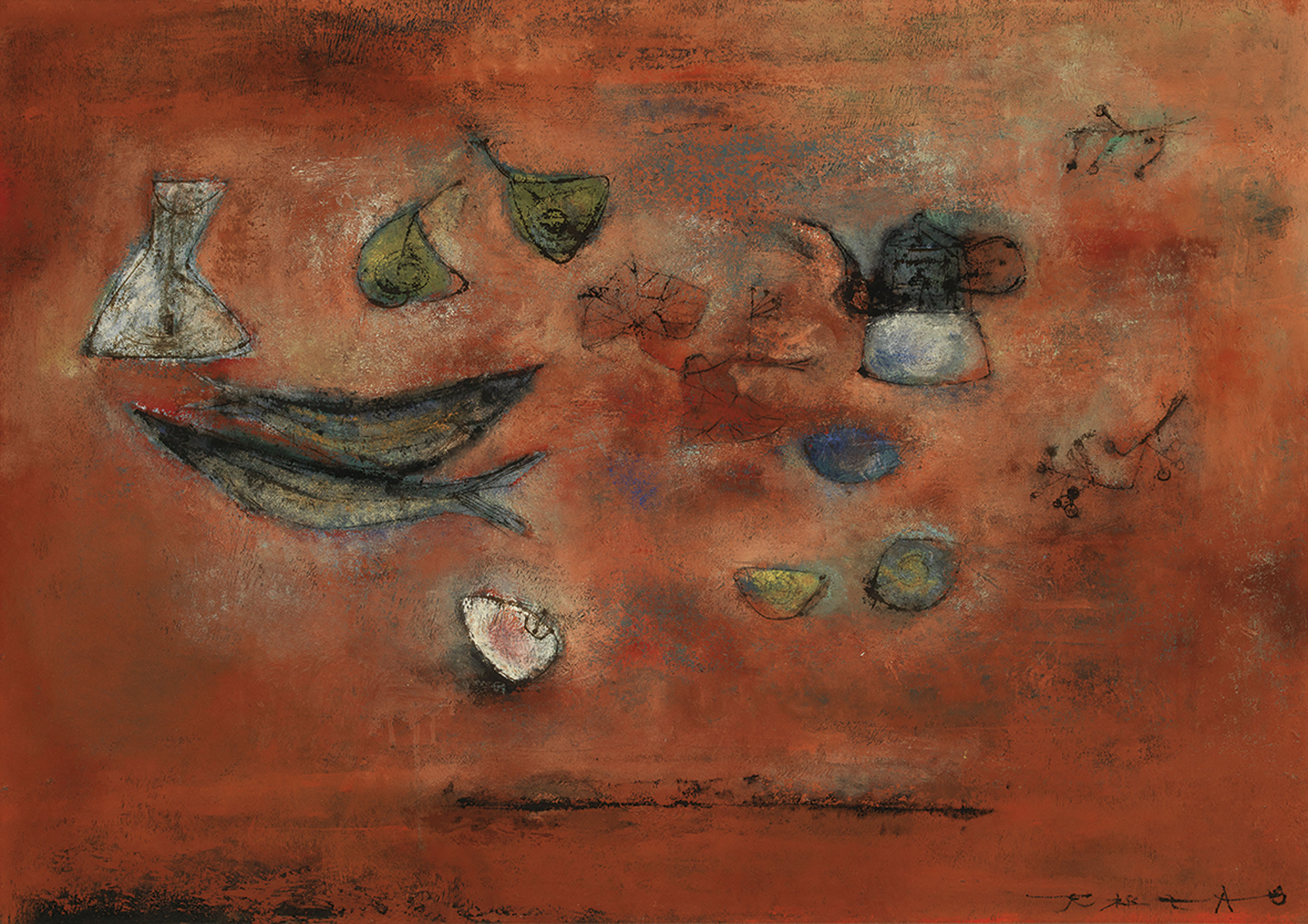 Nature morte aux poissons 
