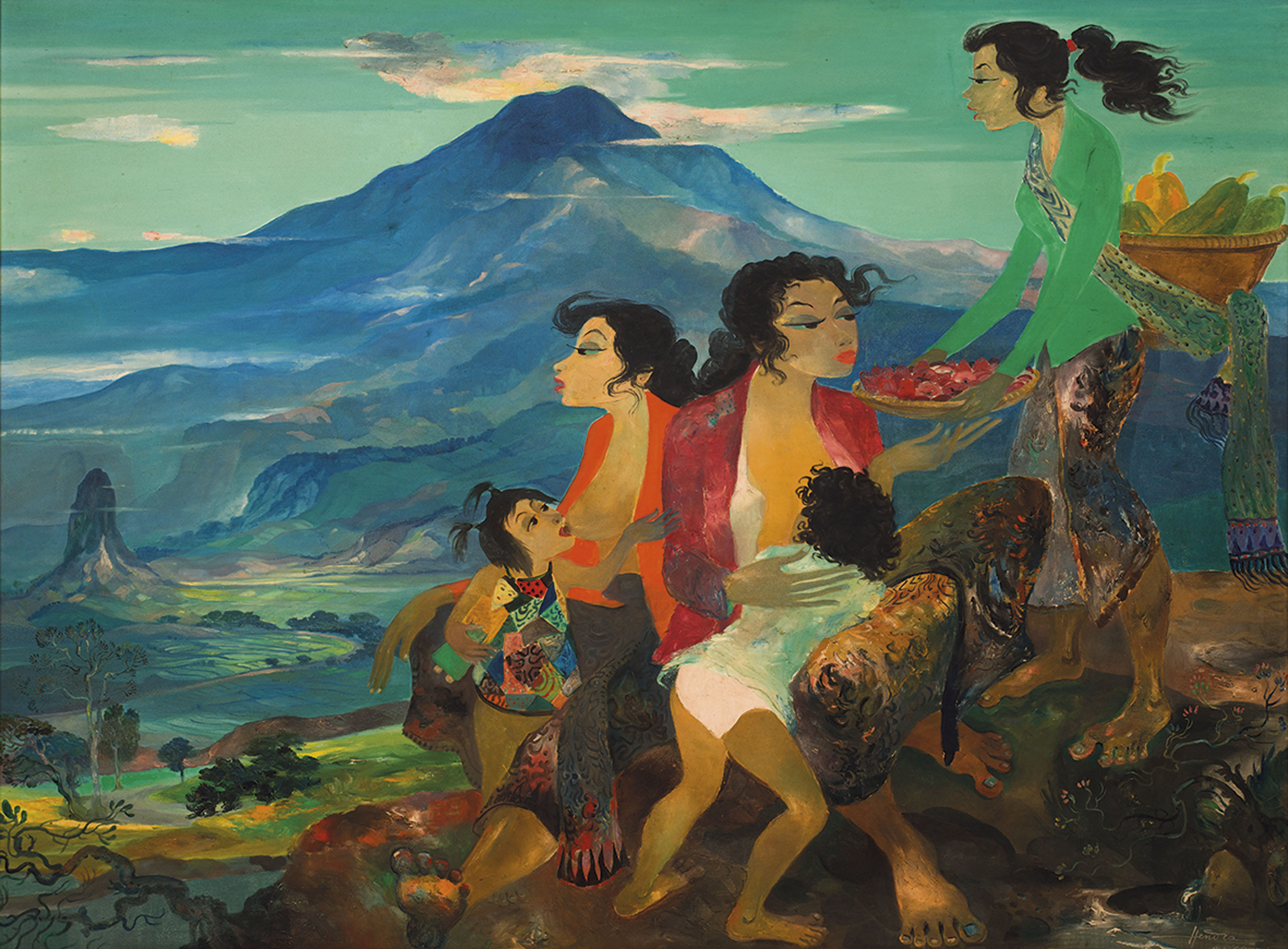 HENDRA GUNAWAN (Indonesian, 19181983) , Fruit Seller