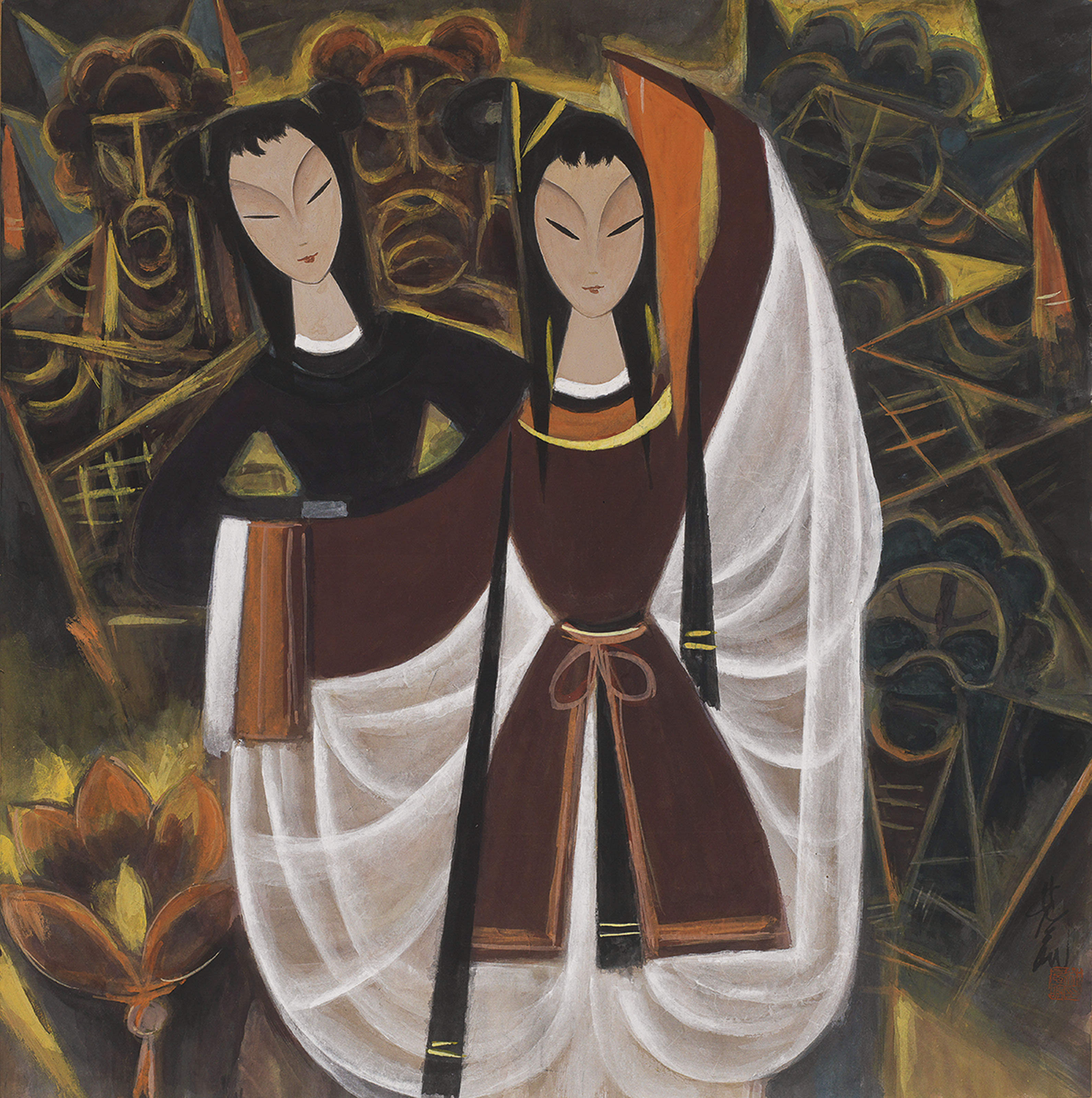 Fengmian Lin 1900 1991 Chinese Opera Series Lotus Lantern