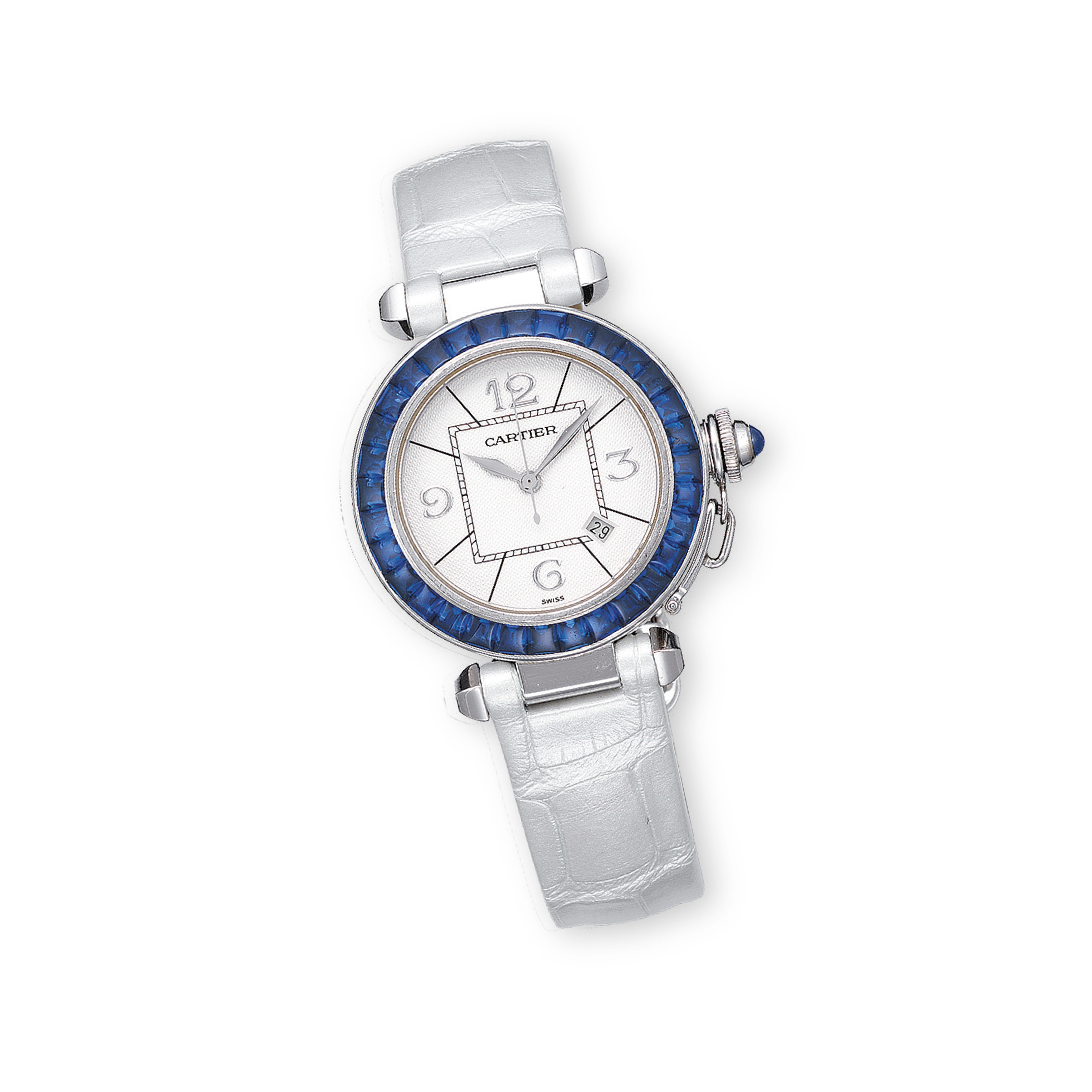 cartier watch sapphire