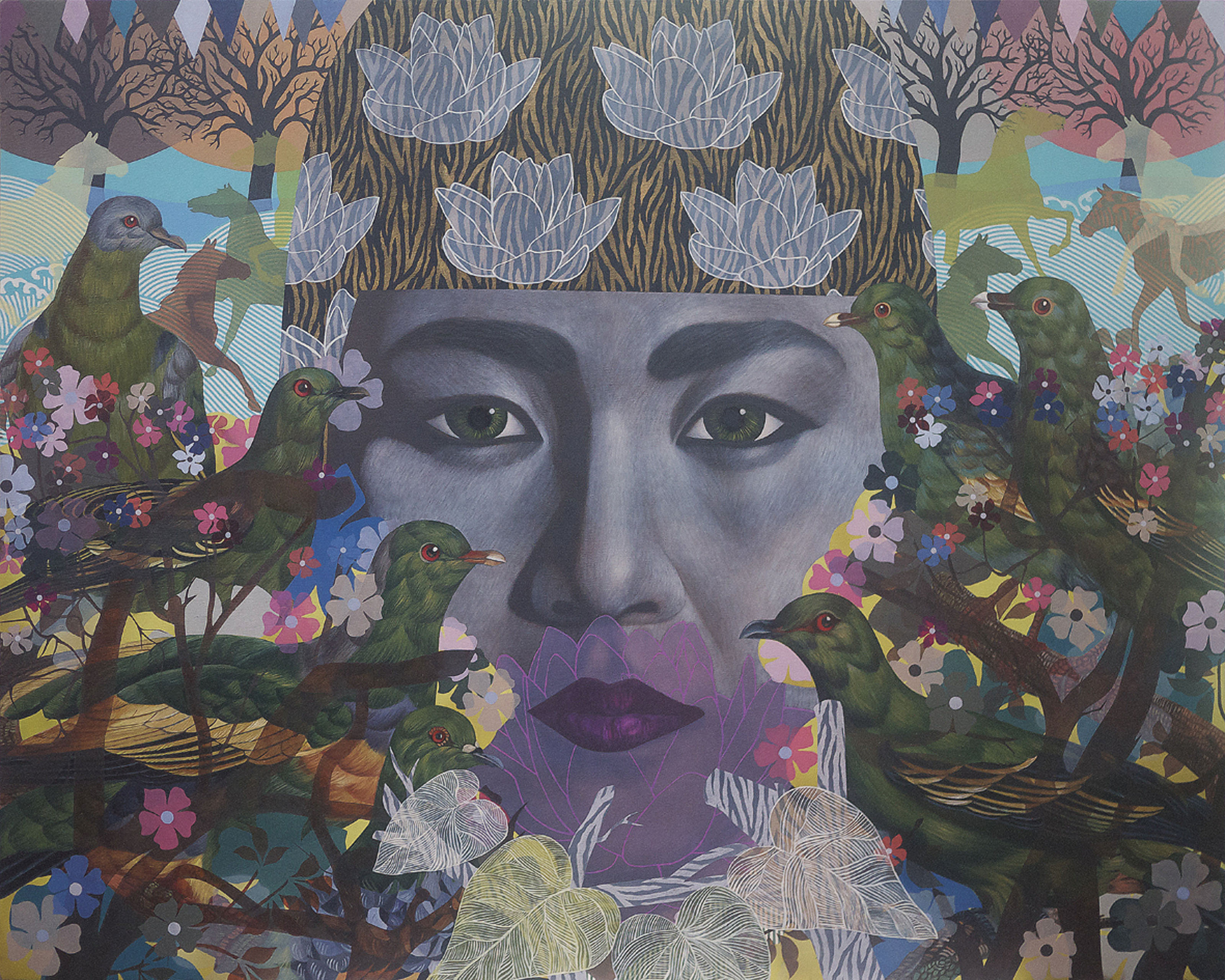 Andres Barrioquinto (B. 1975) , Flowers in December