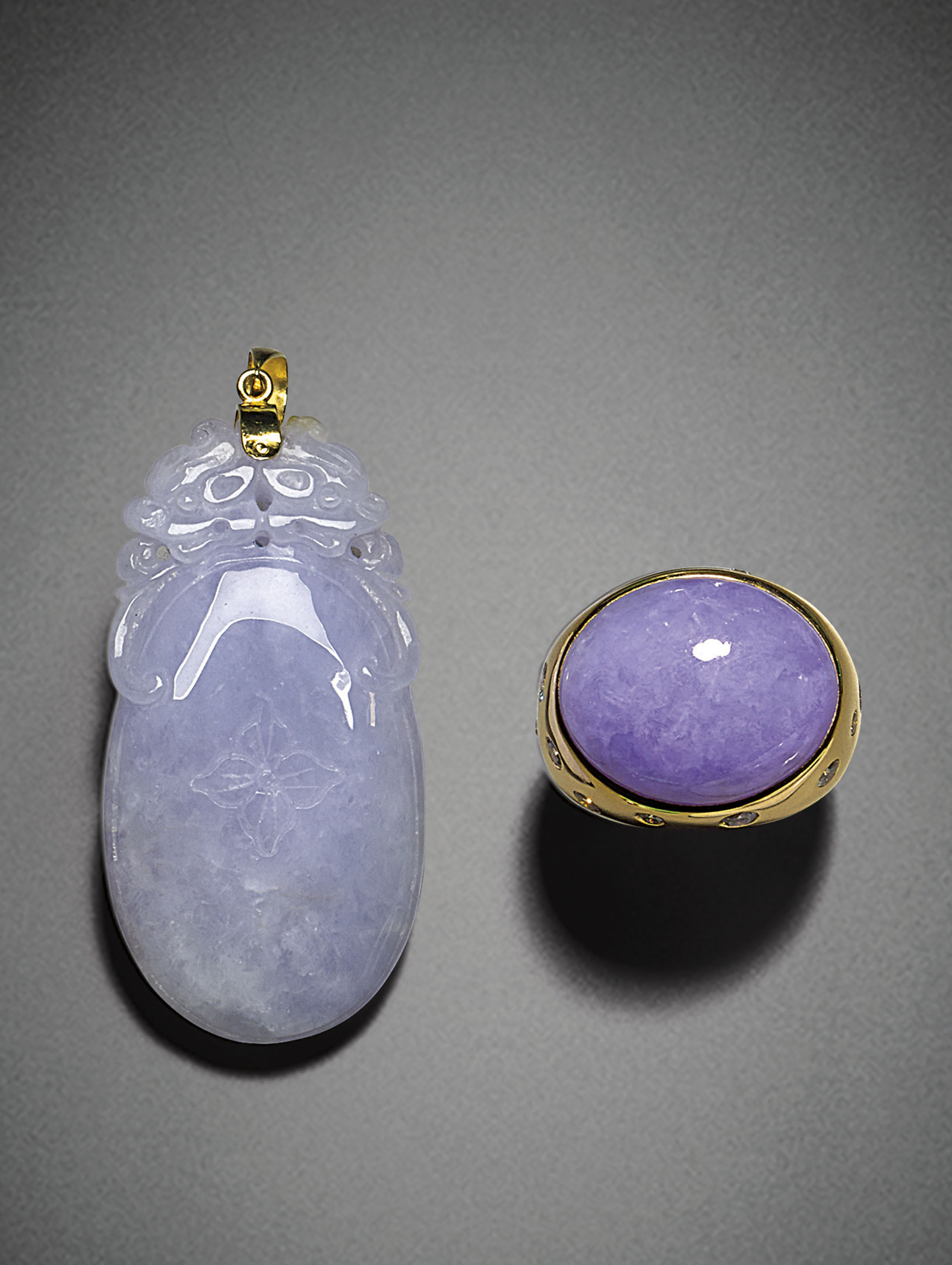 Lavender jadeite pendant clearance