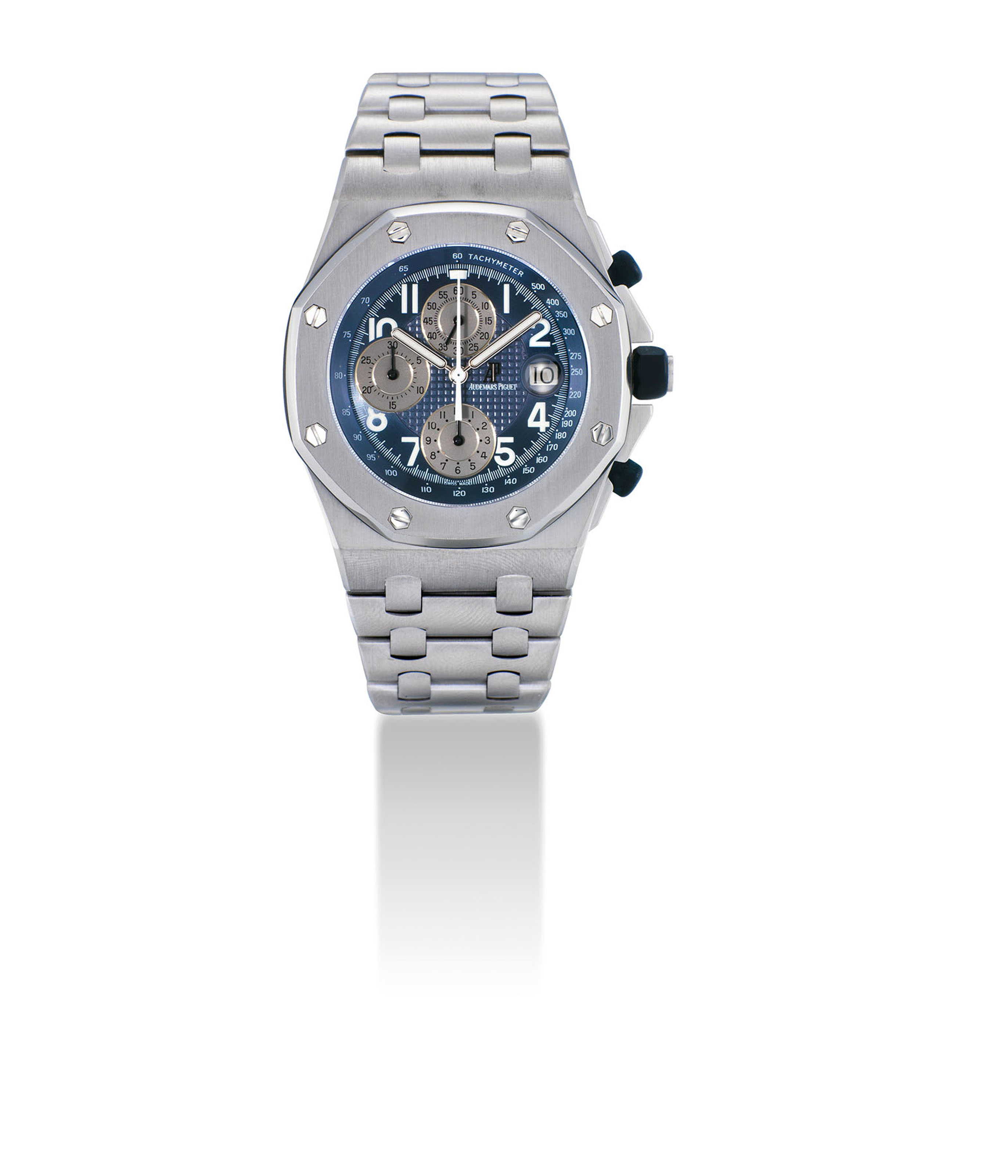 Audemars Piguet A Fine Stainless Steel Automatic Chronograph Wristwatch With Date And Bracelet Signed Audemars Piguet Royal Oak Offshore Model No 3300 Case No E93819 Circa 2010 2000s Chronograph Christie S