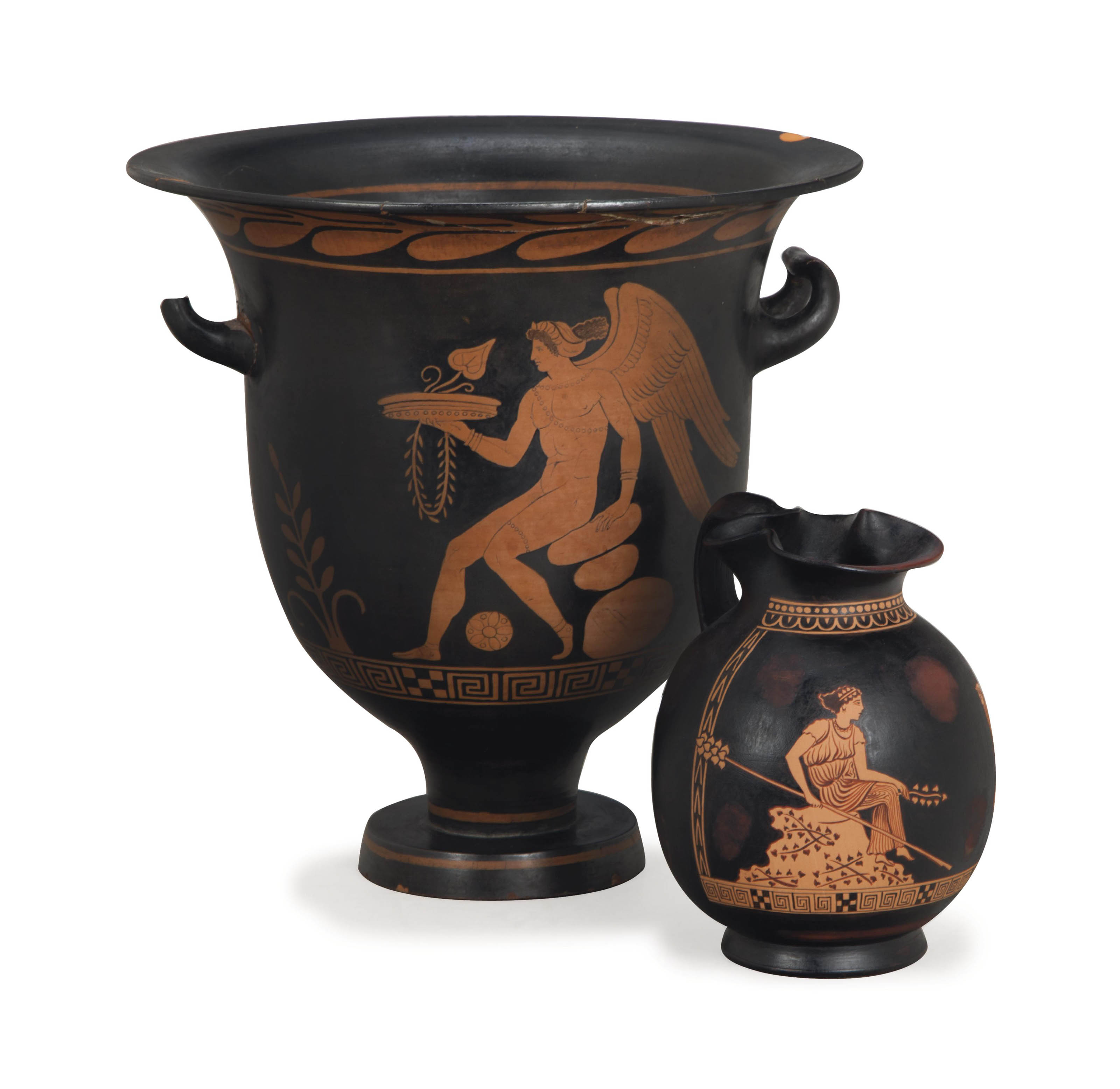 red and black figure pottery