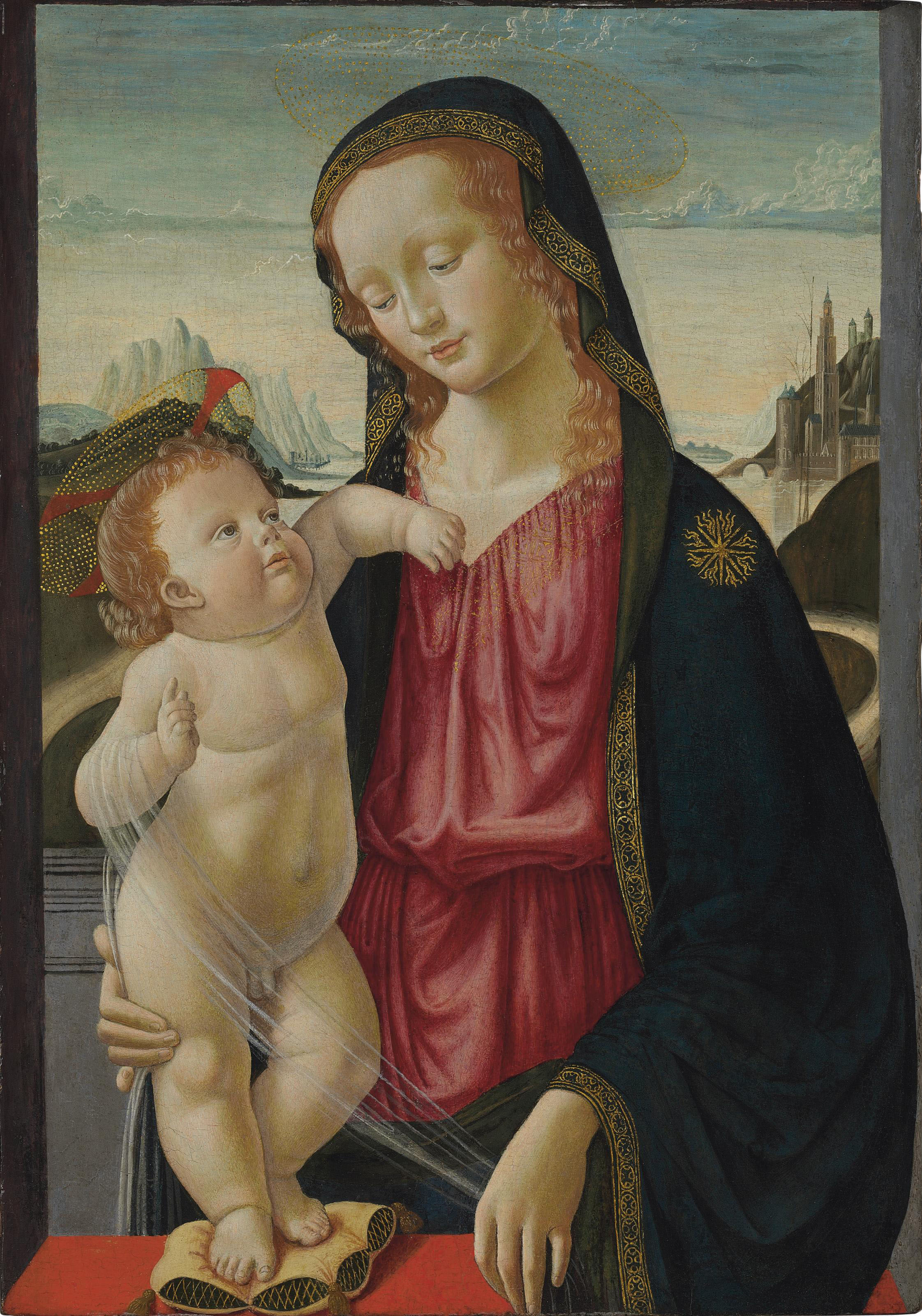 Davide Ghirlandaio (Florence 1452-1525) , The Madonna and Child