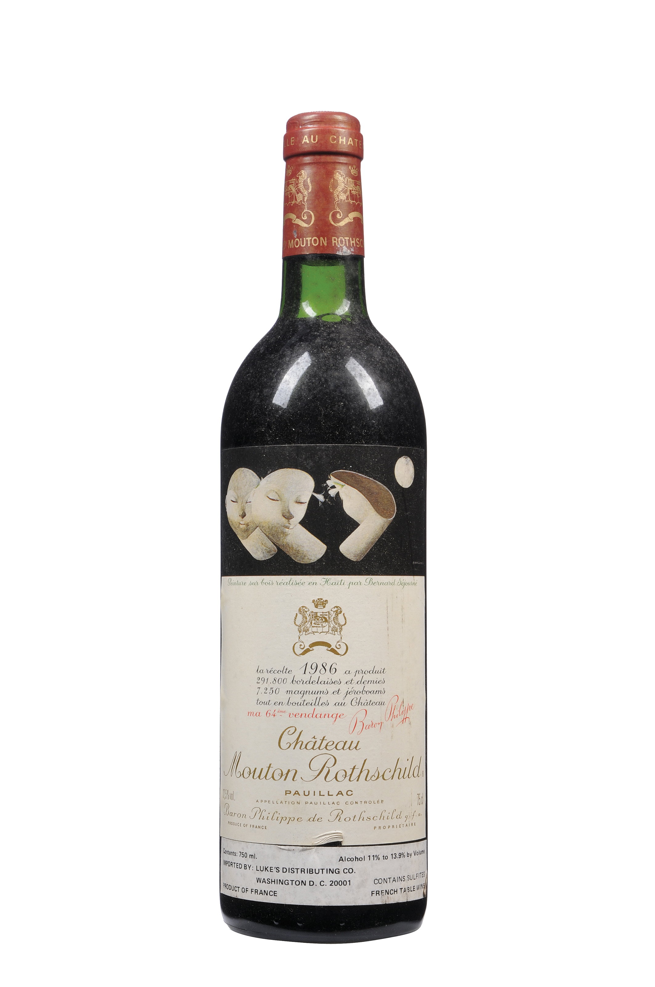 Château Mouton-Rothschild --Vintage 1979 Level: upper shoulder; torn capsule, bin soiled and ...