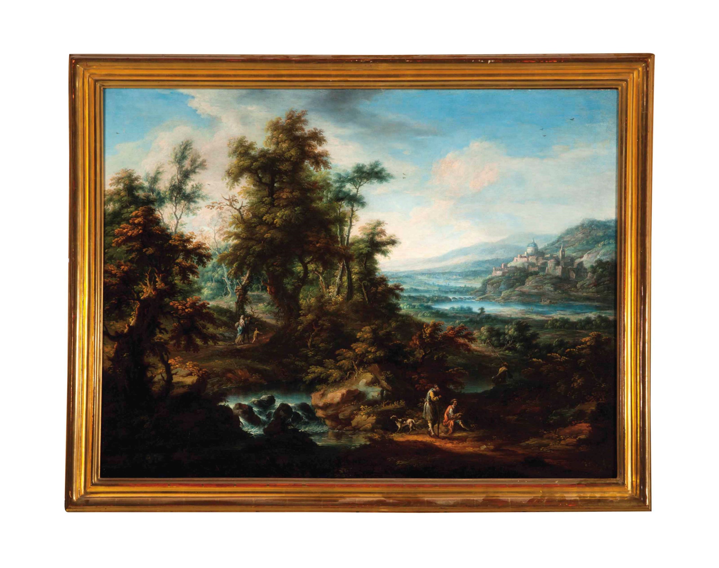 Circle of Francesco Zuccarelli (ITALIAN, 17021788) , Travellers