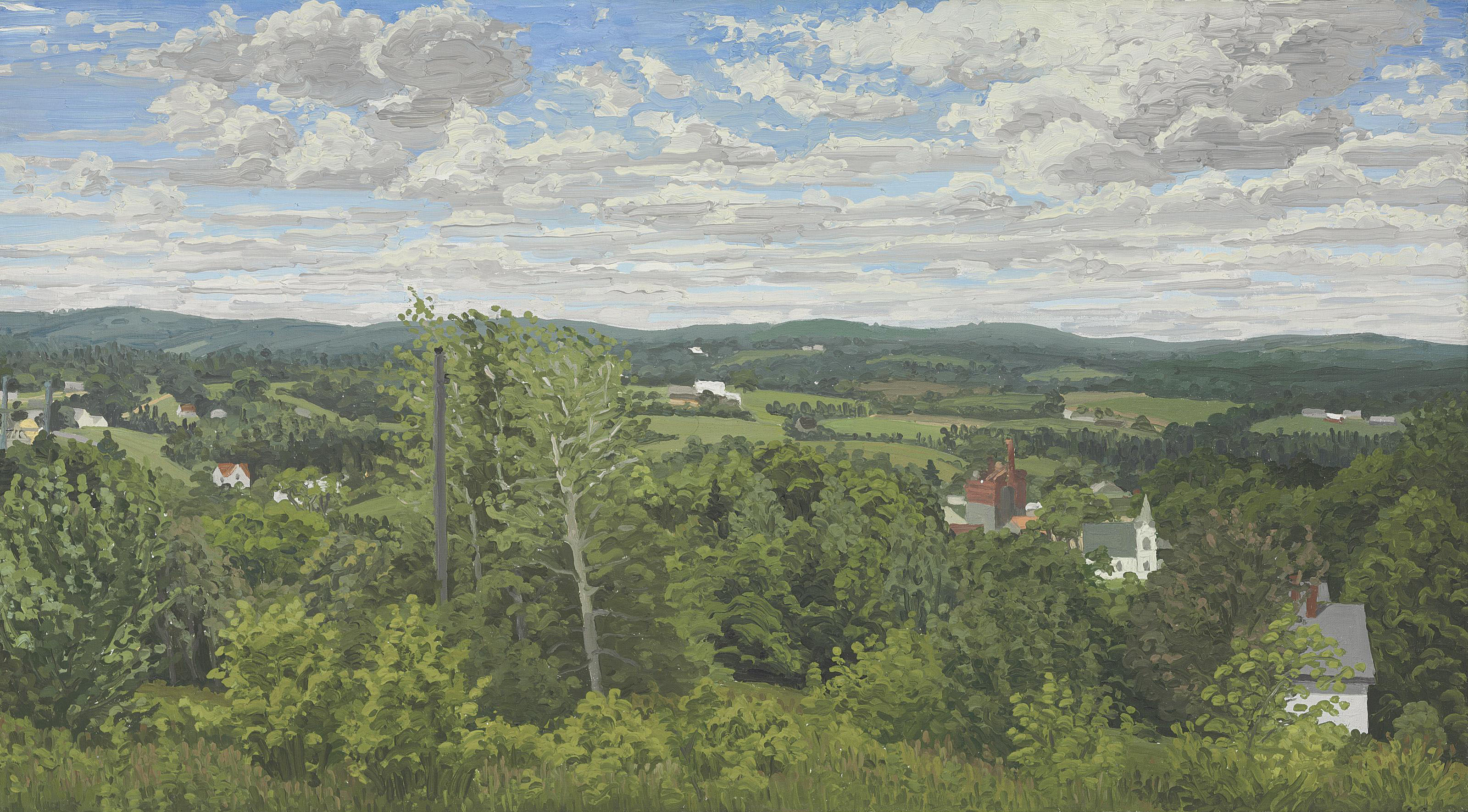 Rackstraw Downes (b. 1939) , Thorndike, Maine Christie's