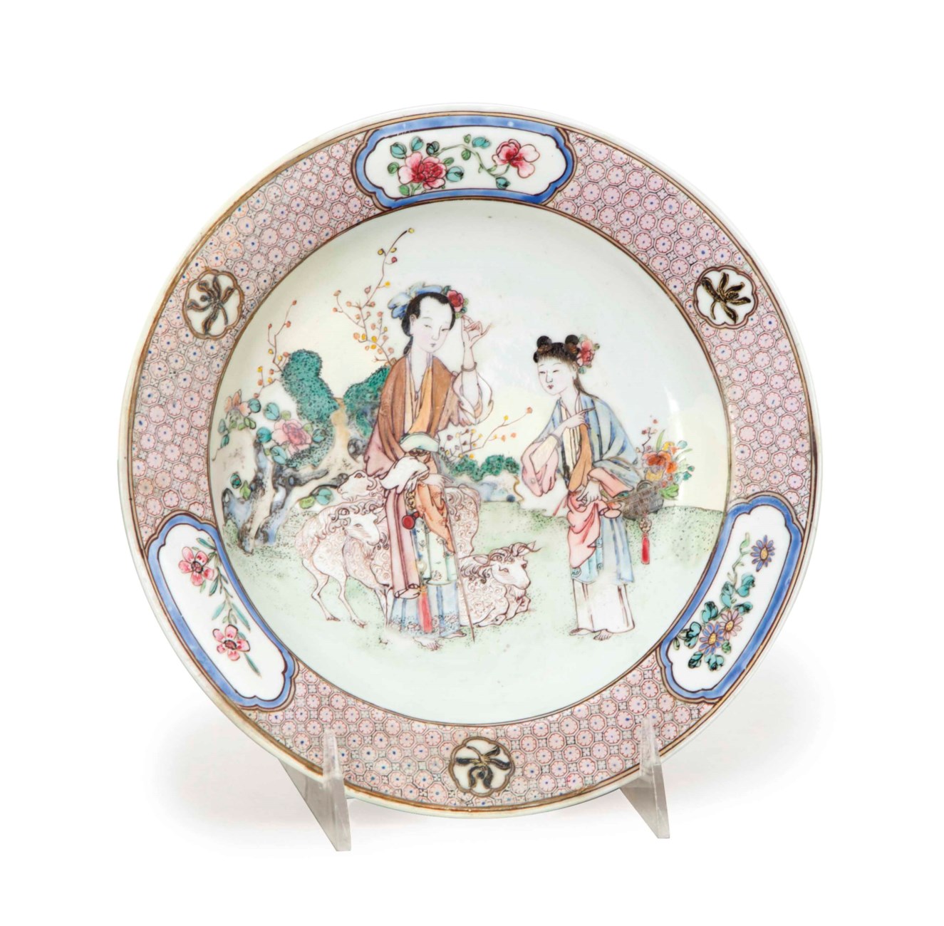 A CHINESE 'EGGSHELL' PORCELAIN FAMILLE ROSE DISH, , YONGZHENG PERIOD