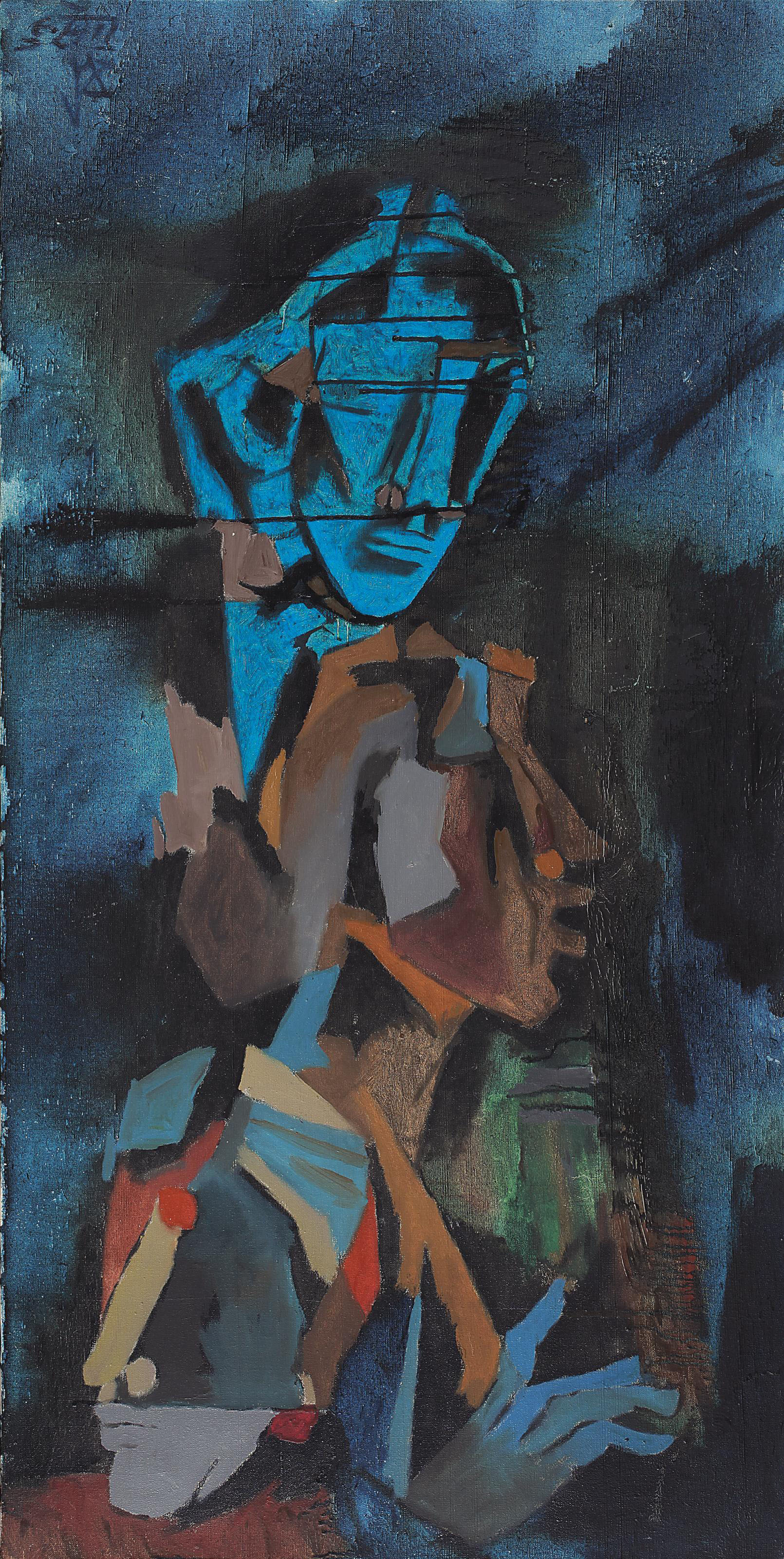 MAQBOOL FIDA HUSAIN (19152011) , Untitled (Three Heads) Christie's