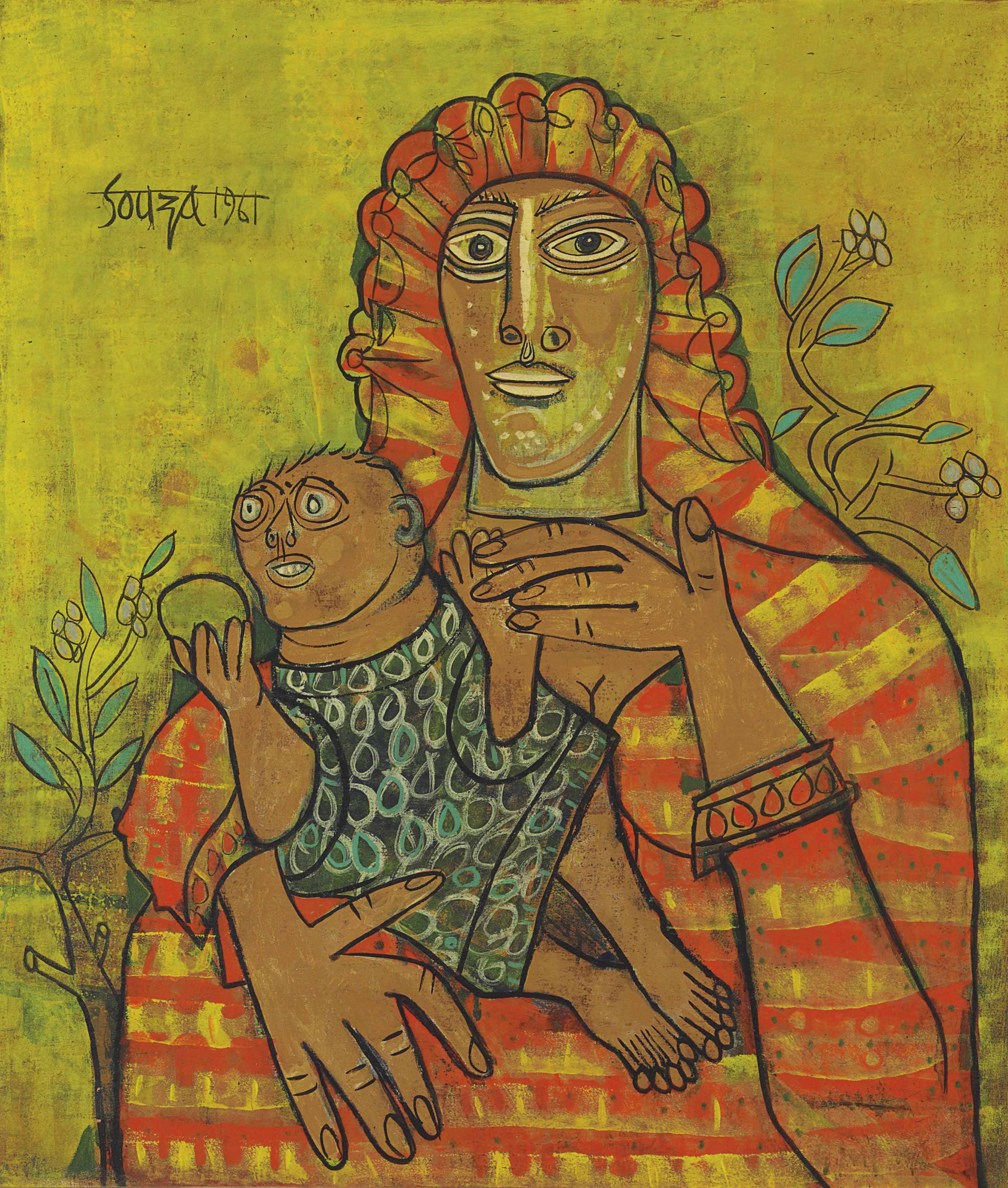 FRANCIS NEWTON SOUZA (19242002) , Mother & Child Christie's
