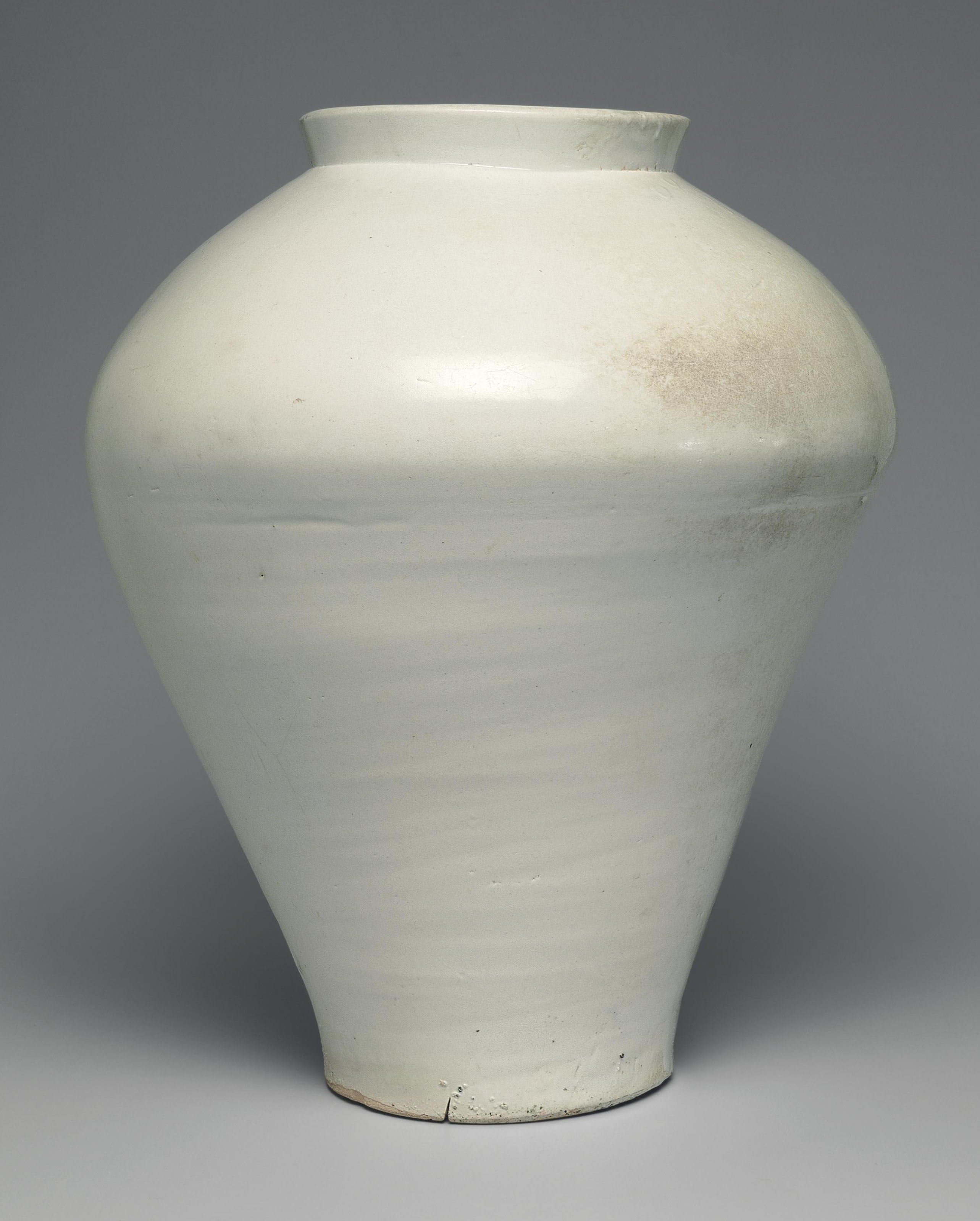 A Rare Massive White Porcelain Jar , JOSEON DYNASTY (18TH CENTURY