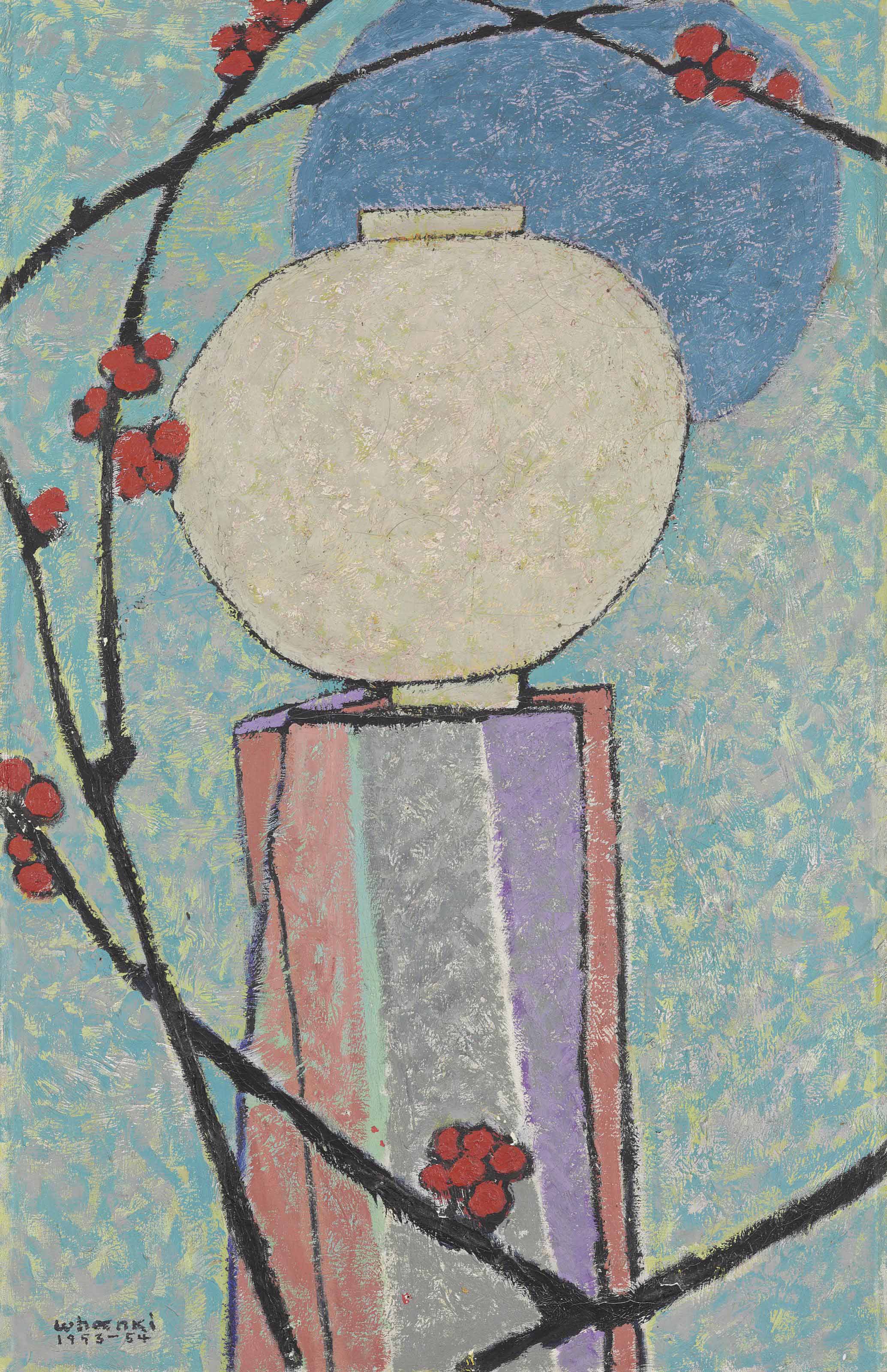 Kim Whanki (19131974) , Moon and Plum Blossom , 195354 Christie's