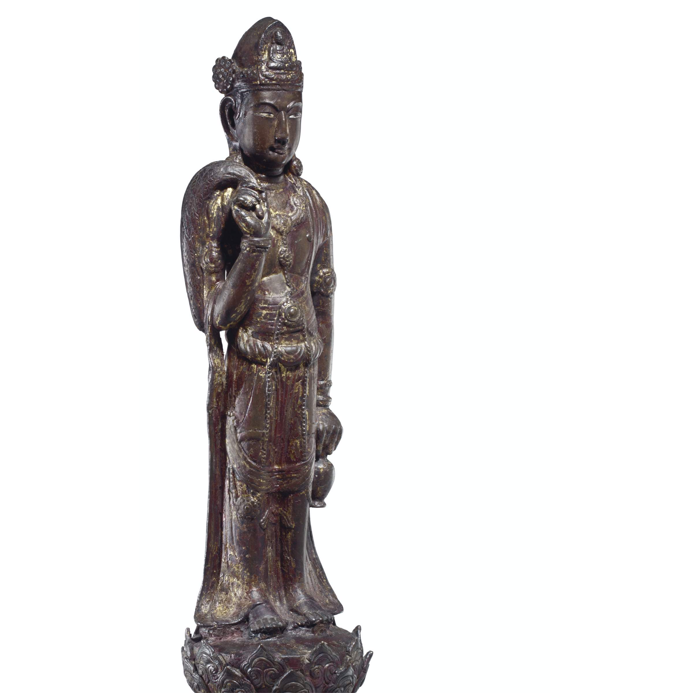 A Rare Gilt Lacquered Bronze Figure Of Guanyin Dali Kingdom Yunnan 10th 13th Century Sculptures Statues Figures Figure Christie S