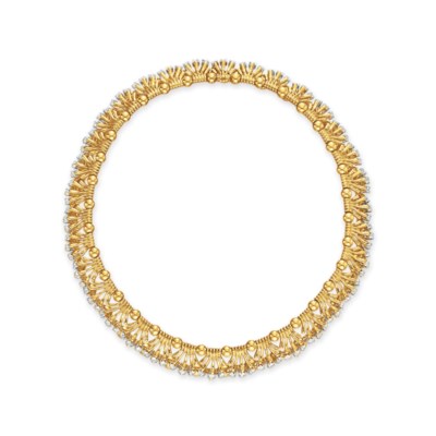 necklace jean schlumberger diamond gold tiffany lot