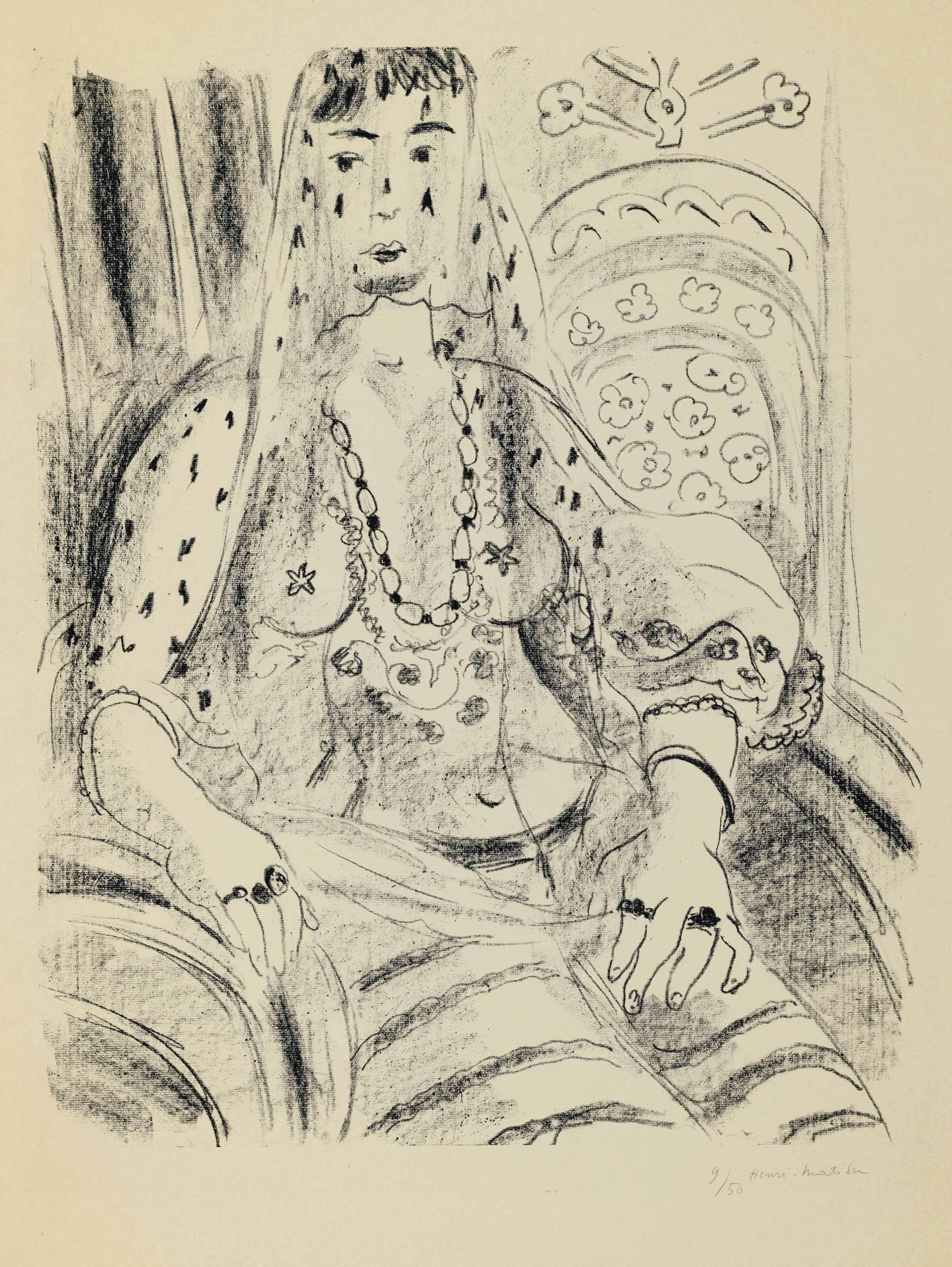 Odalisque voilée (D. 464) 
