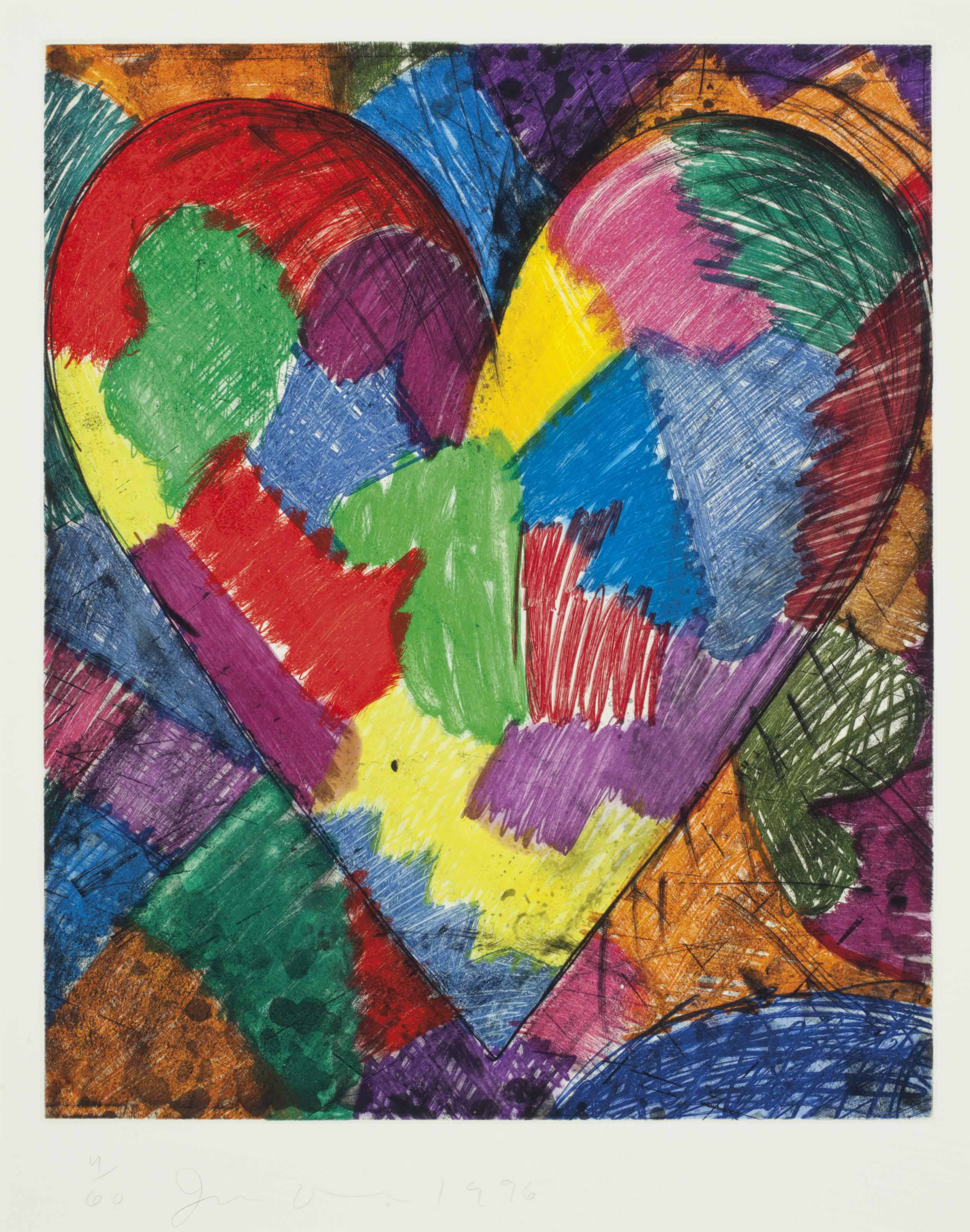 JIM DINE , A Beautiful Heart (Carpenter 111) | Christie's