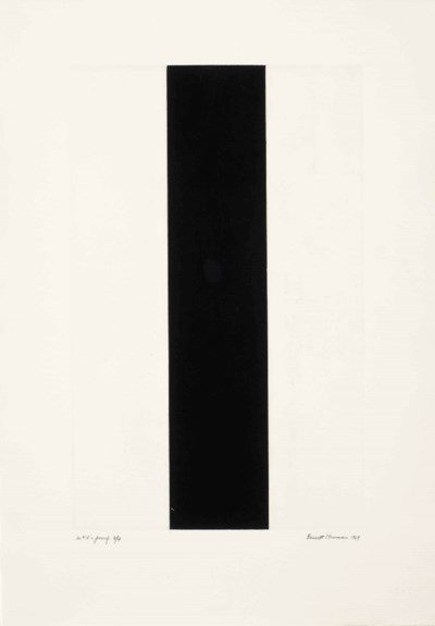 Untitled Etching 2 (The Barnett Newman Foundation 250; Sparks 41)