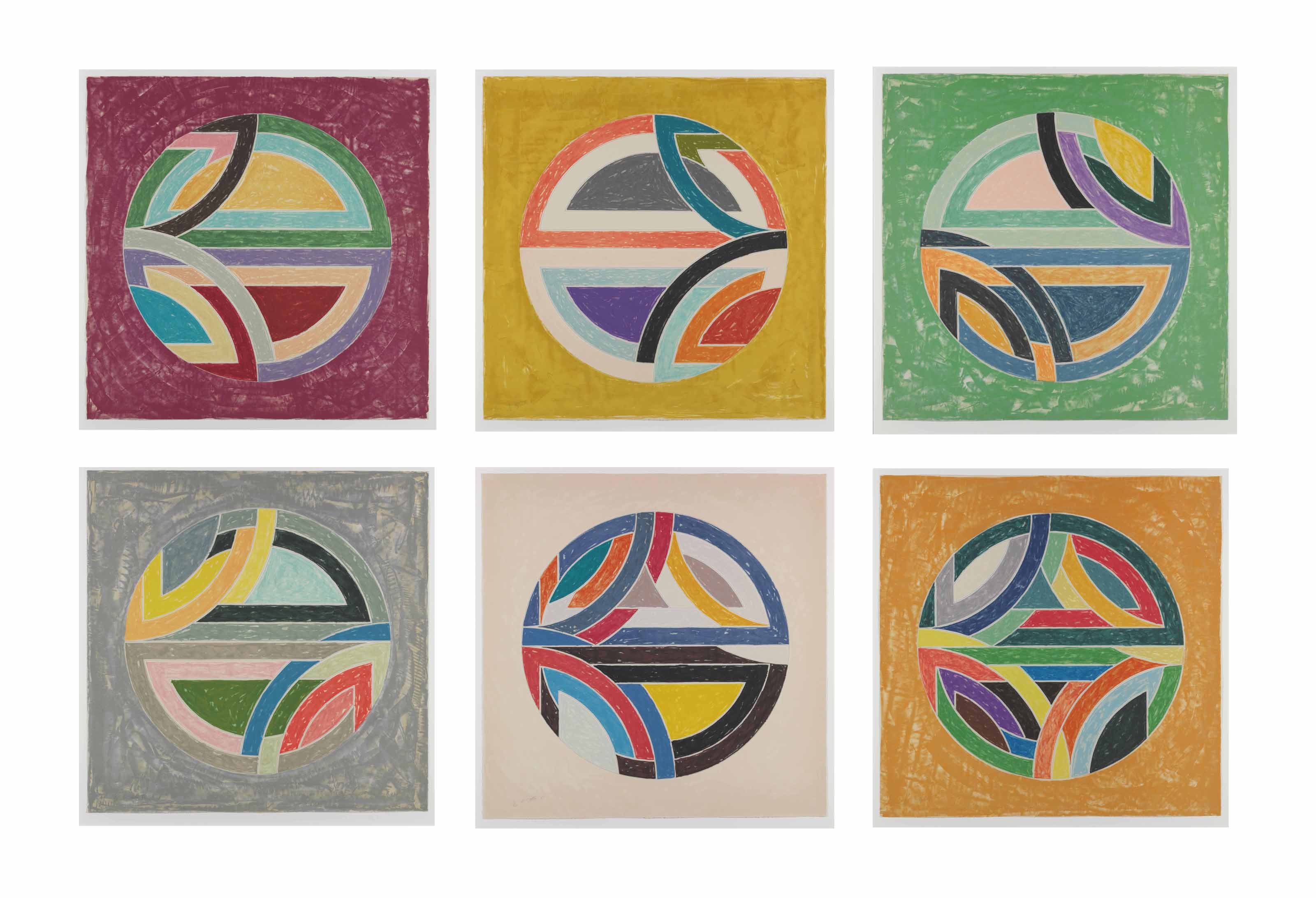 Sinjerli Variations Squared with Colored Grounds (A. 129-134) 
