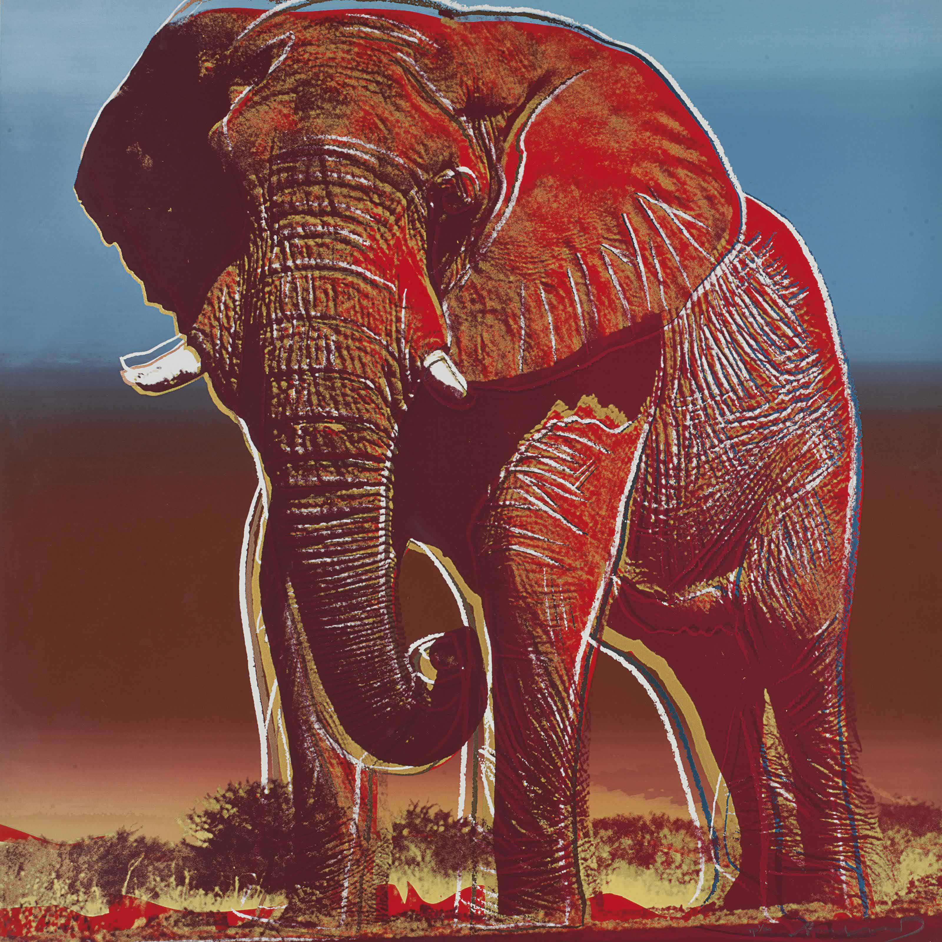 【ポスター】アンディ ウォーホル african elephant A1サイズ ポスター】アンディ ウォーホル african elephant A1サイズ