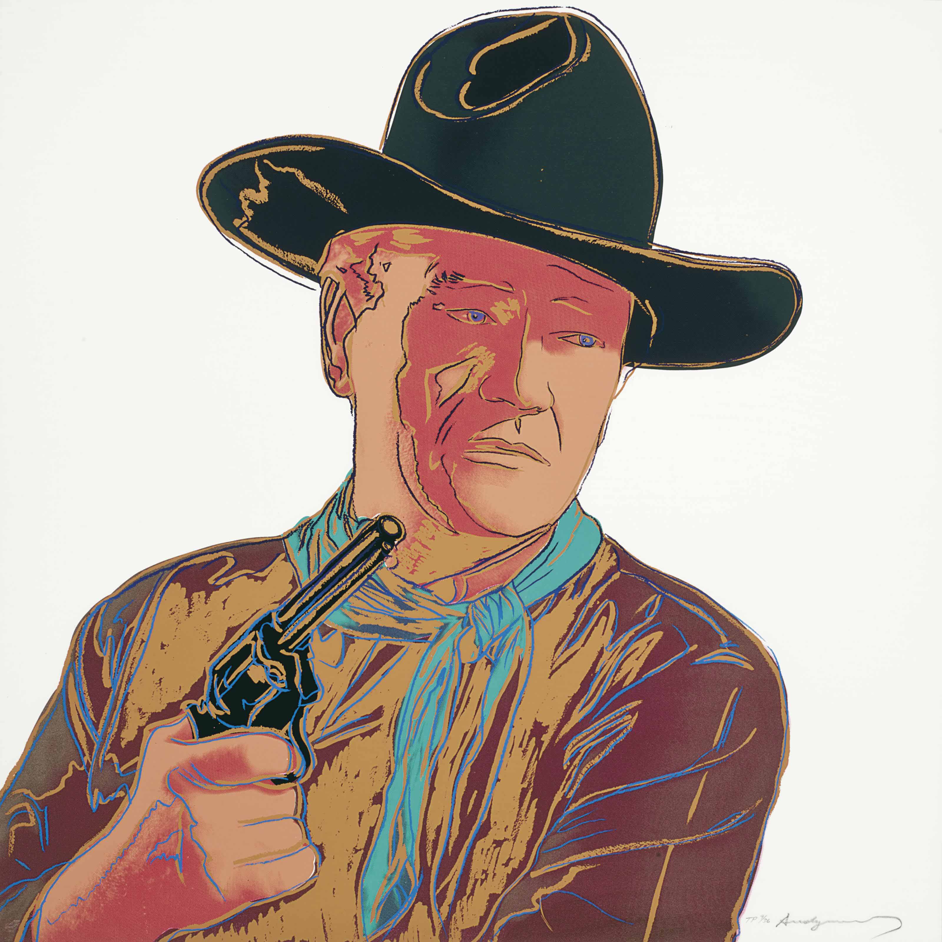 Andy Warhol John Wayne From Cowboys And Indians See F S
