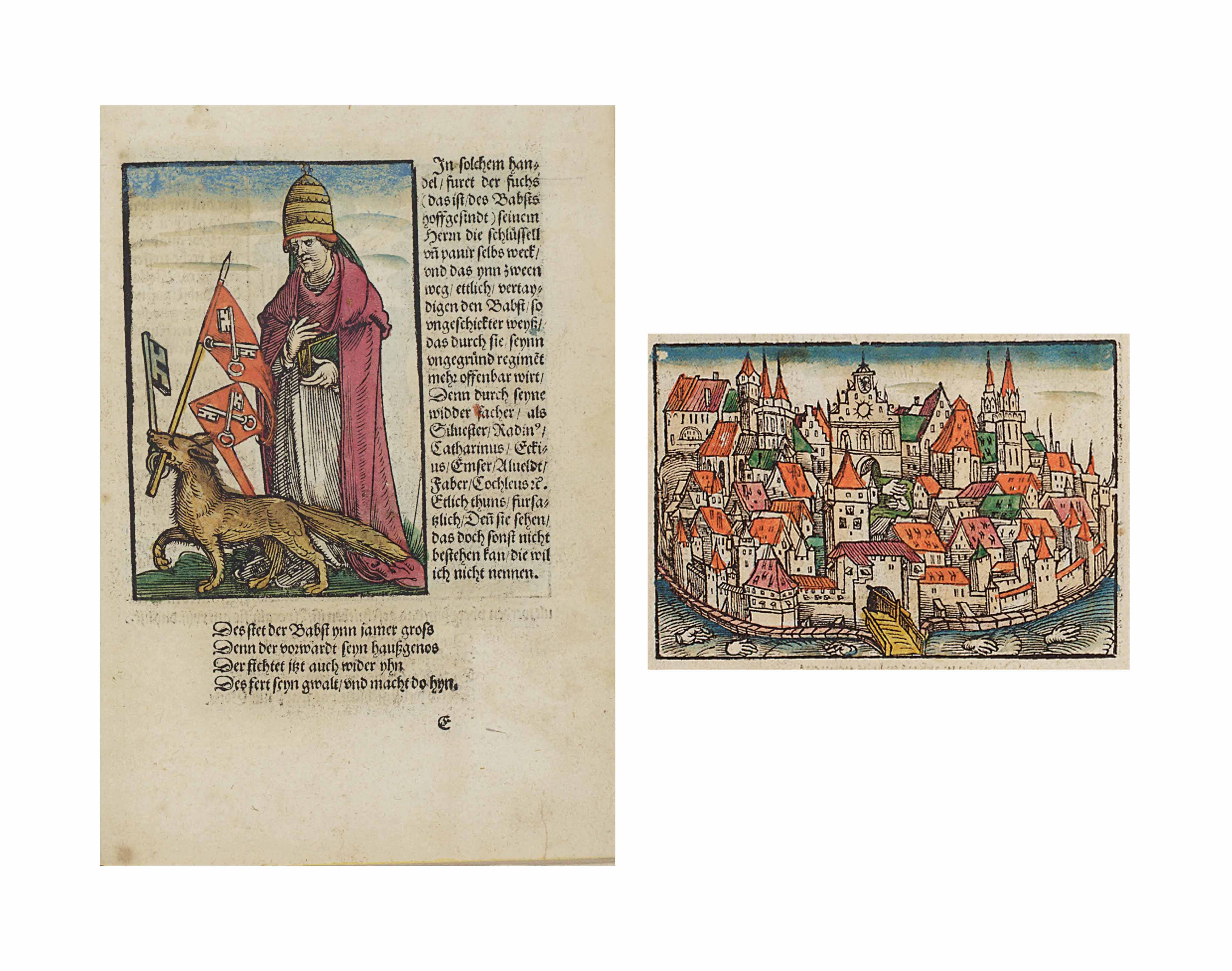 Sachs Hans 1494 1576 Eyn Wunderliche Weyssagung Von Dem Babstumb Edited By Andreas Osiander Nuremberg Hans