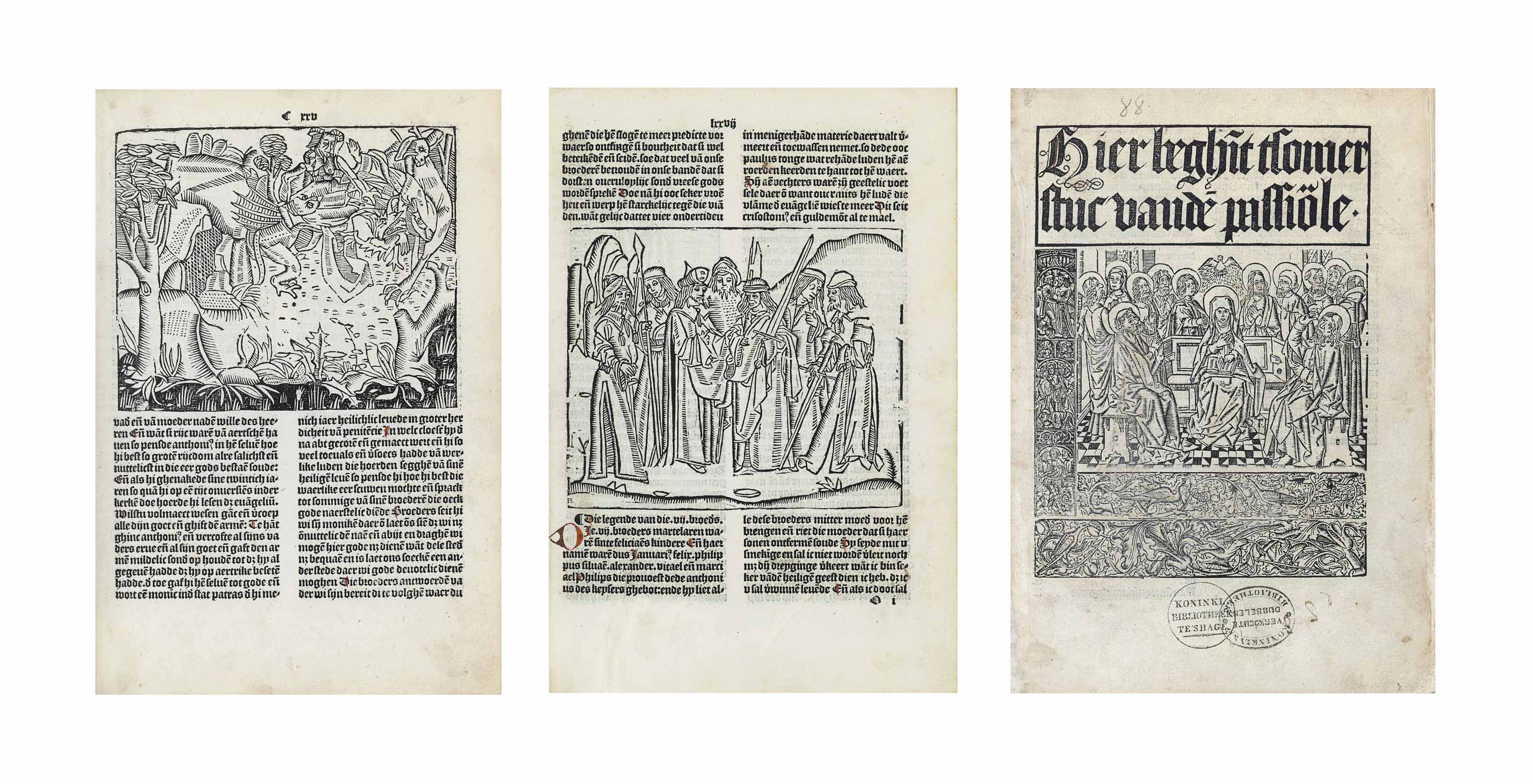 Jacobus De Voragine 1230 1298 Legenda Aurea Sanctorum Sive Lombardica Historia In Dutch Passionael