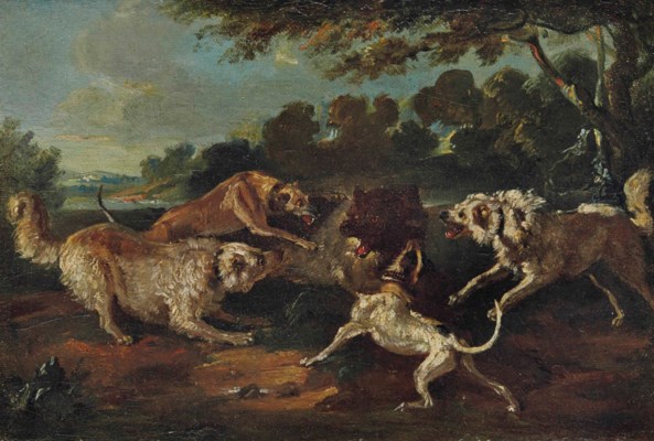 Jean Baptiste Oudry Paris 1686 1755 Beauvais A Wolf