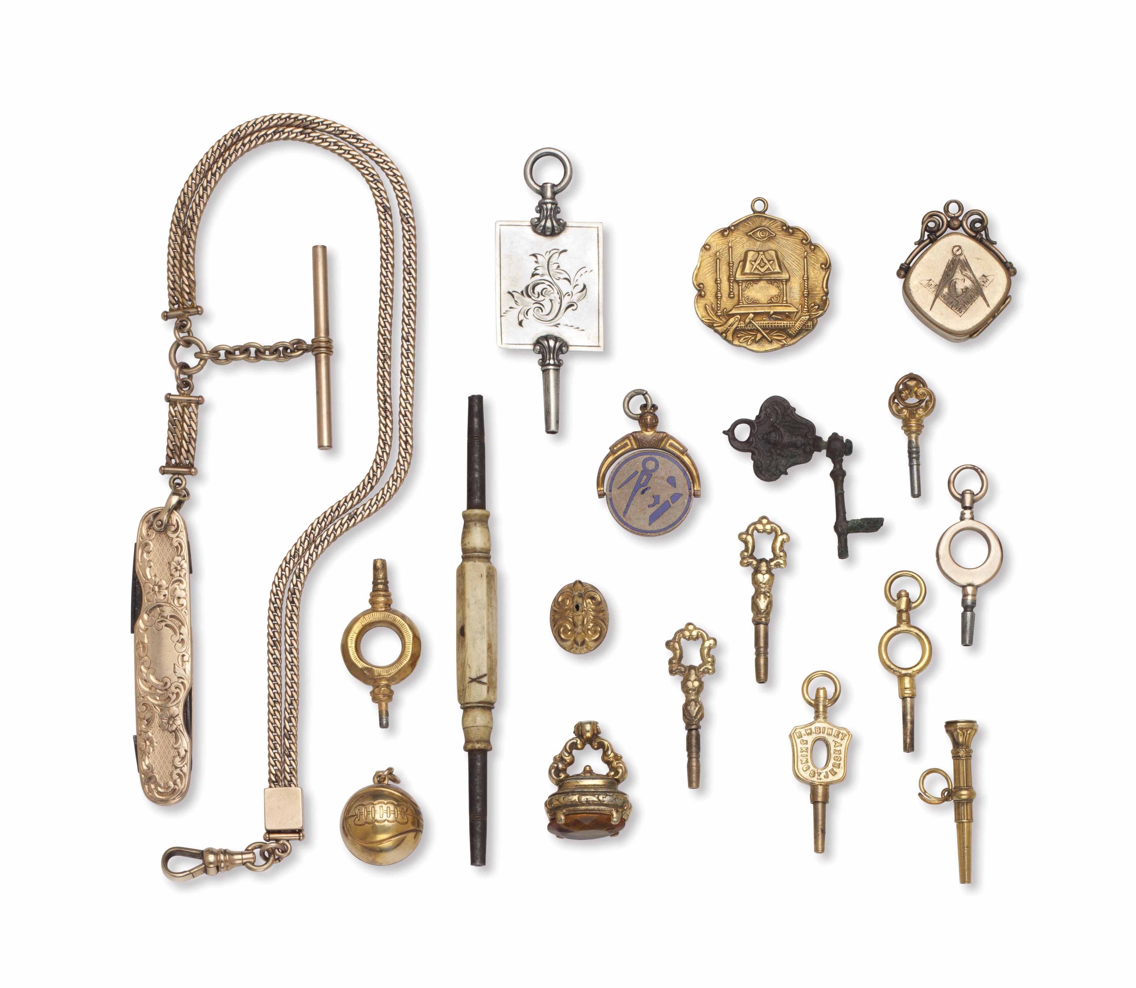 A Collection of Eighteen Watch Accessories Christie's