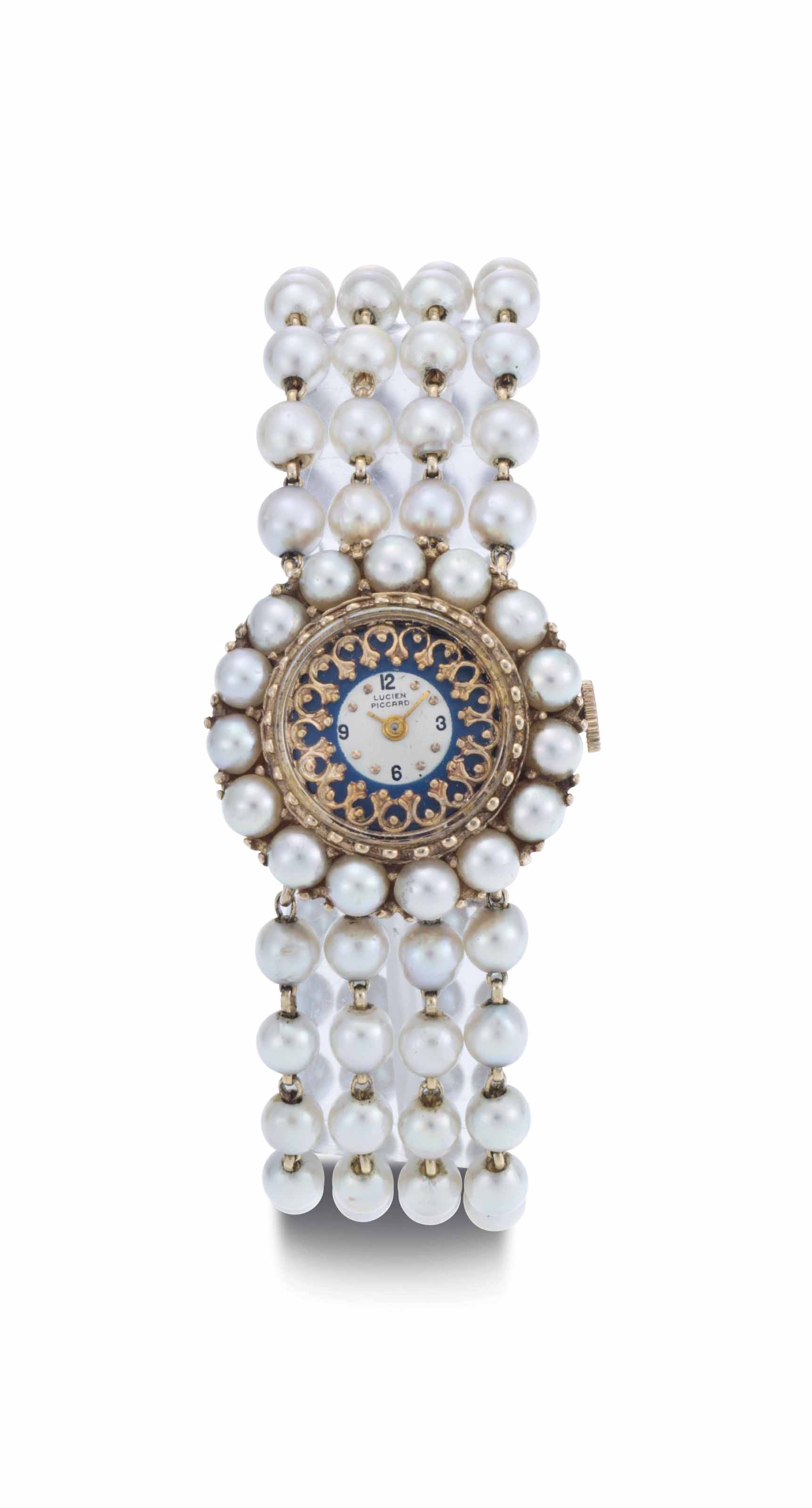 Lucien piccard pearl watch 2025