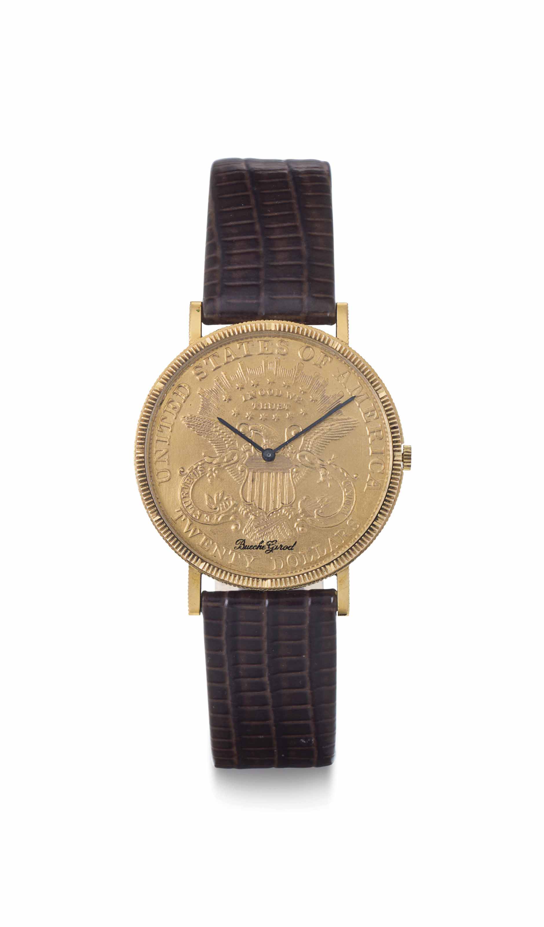 united states of america apache quartz ten eagle coin watch