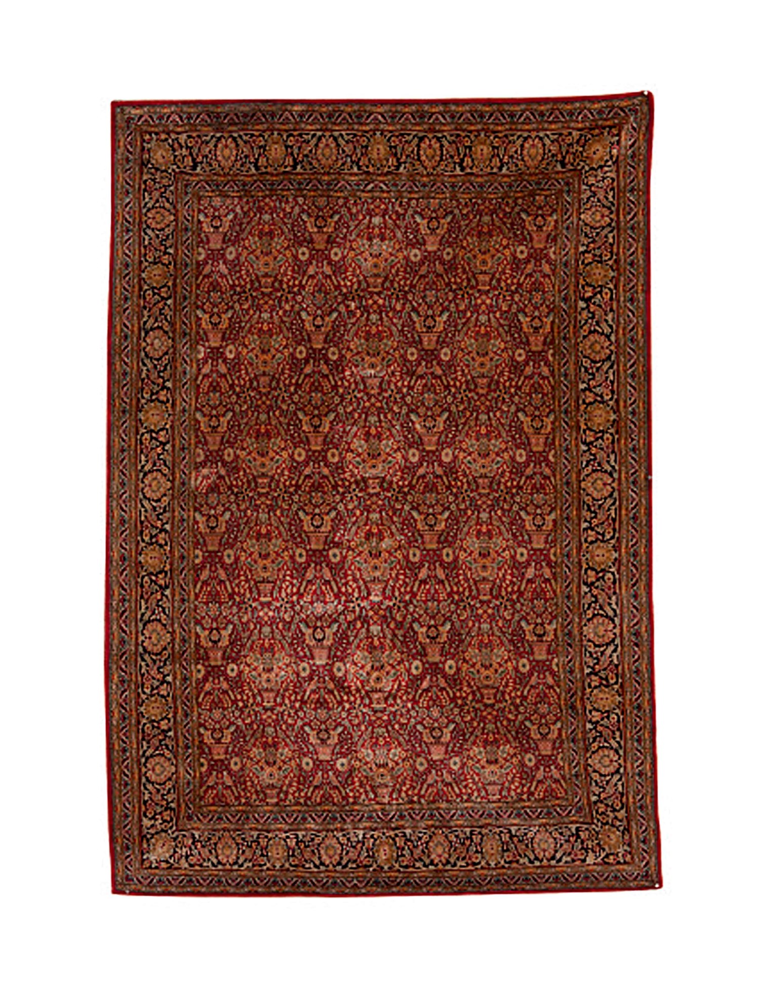 A SILK QUM RUG , NORTH PERSIA, LATE 20TH CENTURY Christie's
