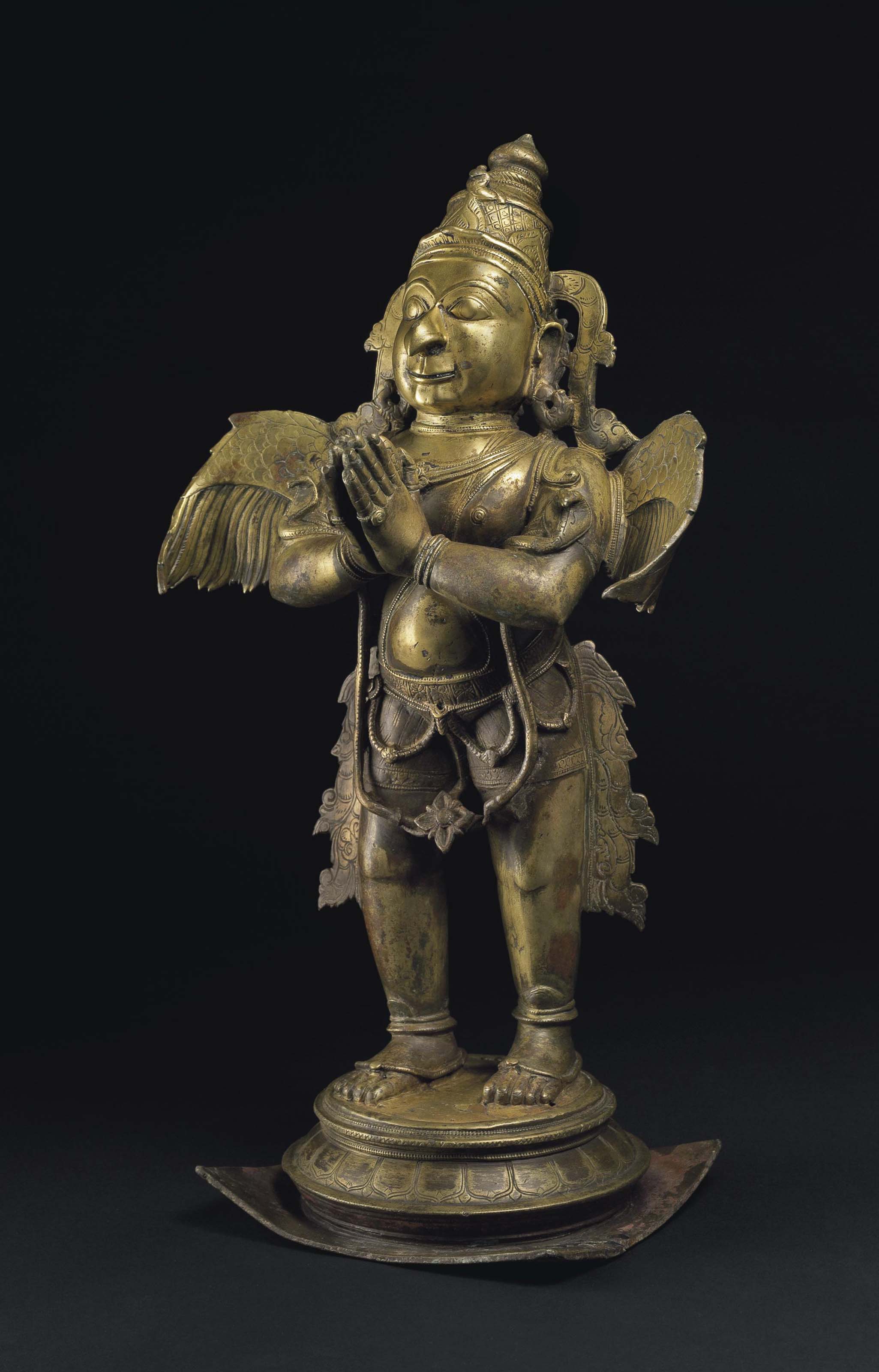 A bronze figure of Garuda  NORTH INDIA  HIMACHAL PRADESH 