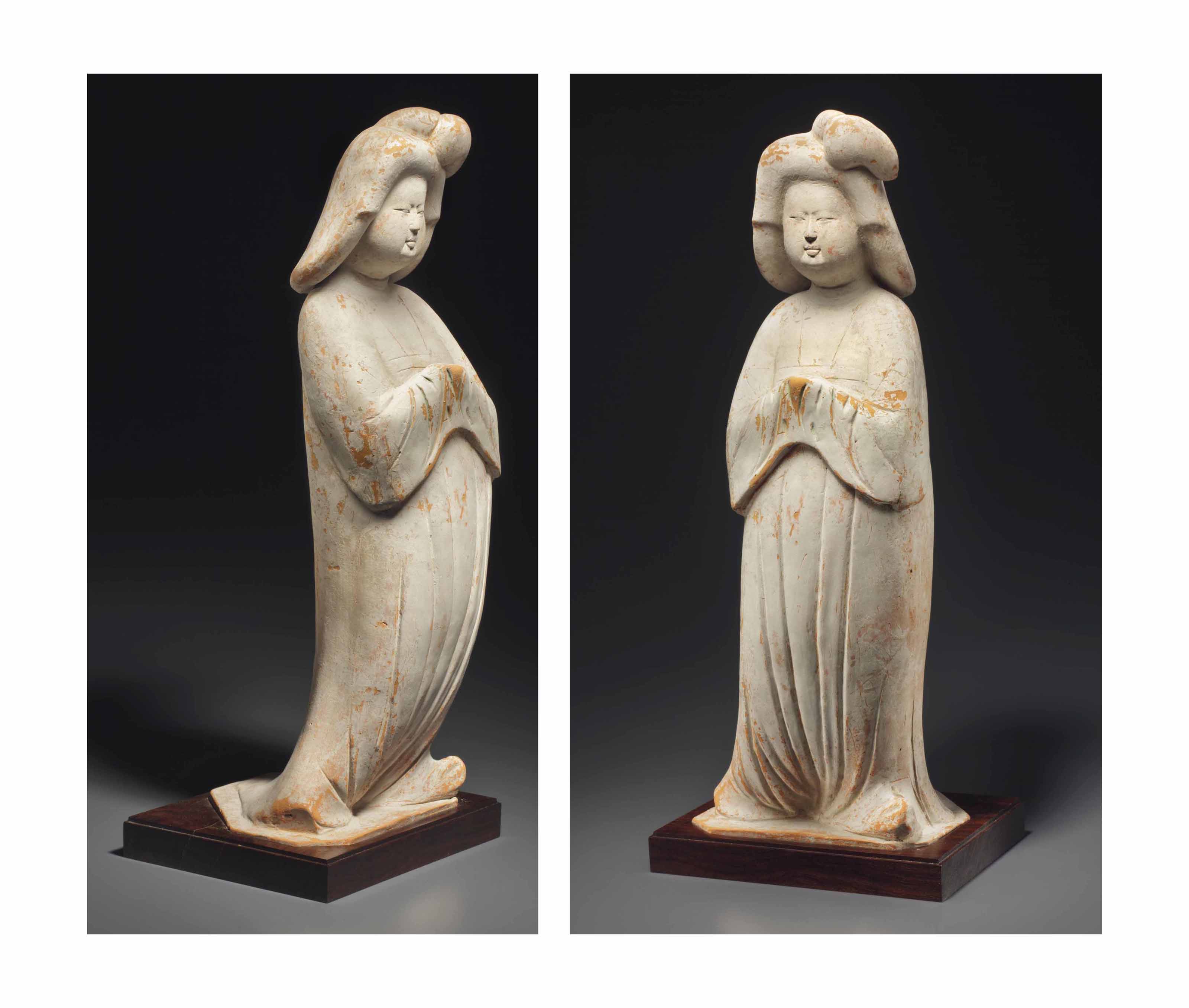唐彩繪仕女俑, TANG DYNASTY (AD 618-907) | Christie's