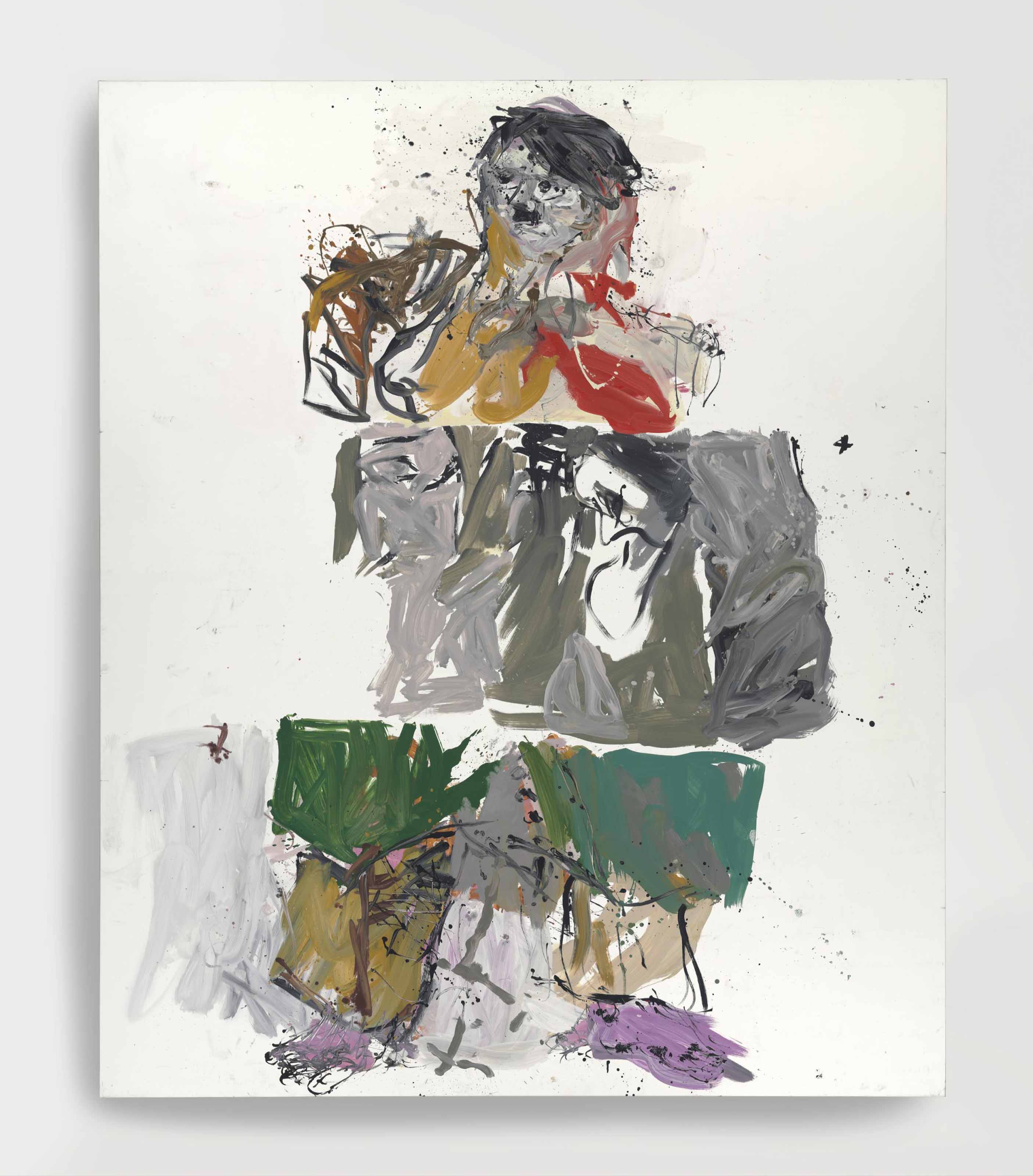 Baselitz (B. 1938) , Drei Streifen Mantel (Remix) Christie