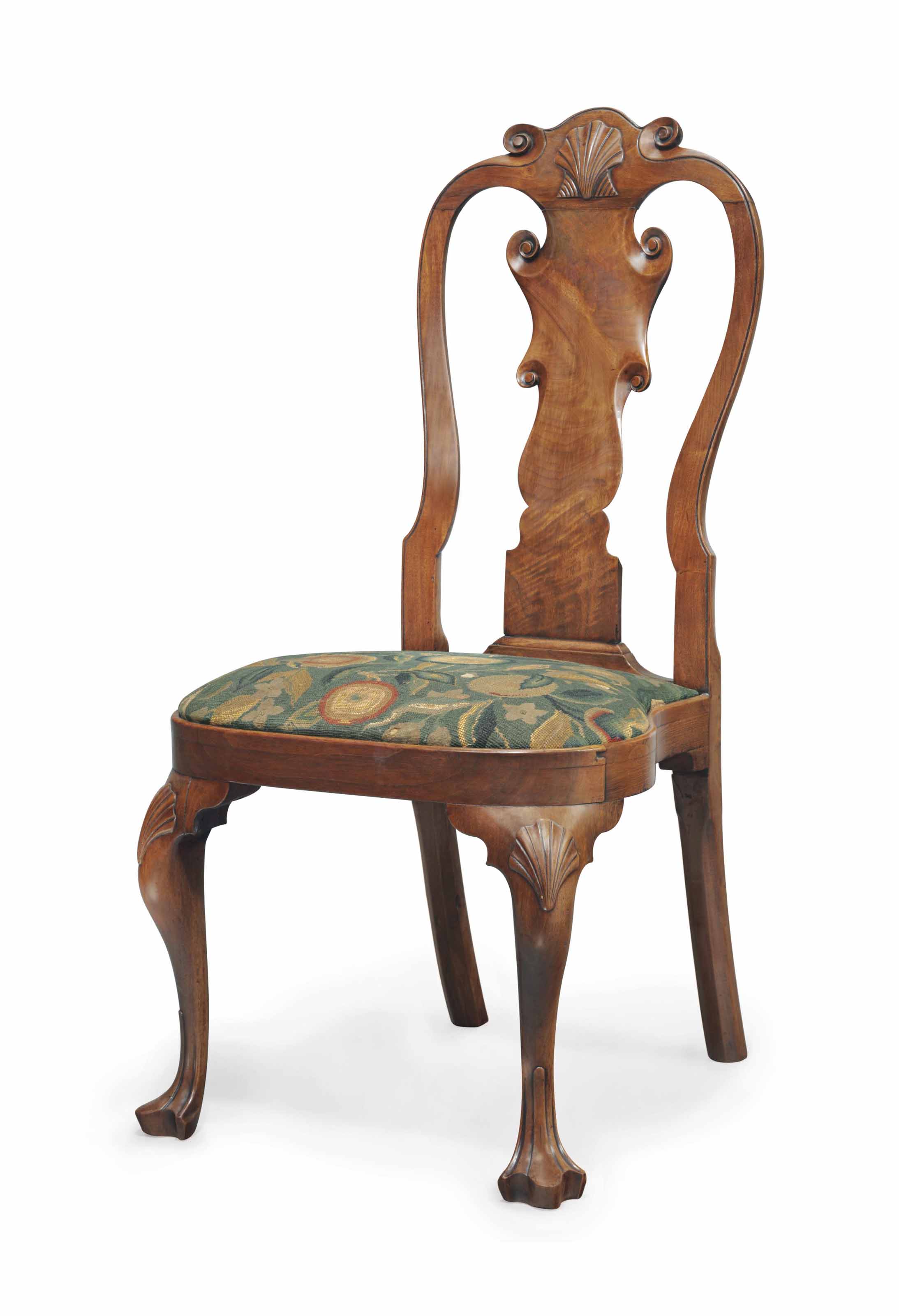 A Queen Anne Carved Walnut Compass Seat Side Chair Philadelphia 1740 1760 Side Chair Furniture Lighting Christie S