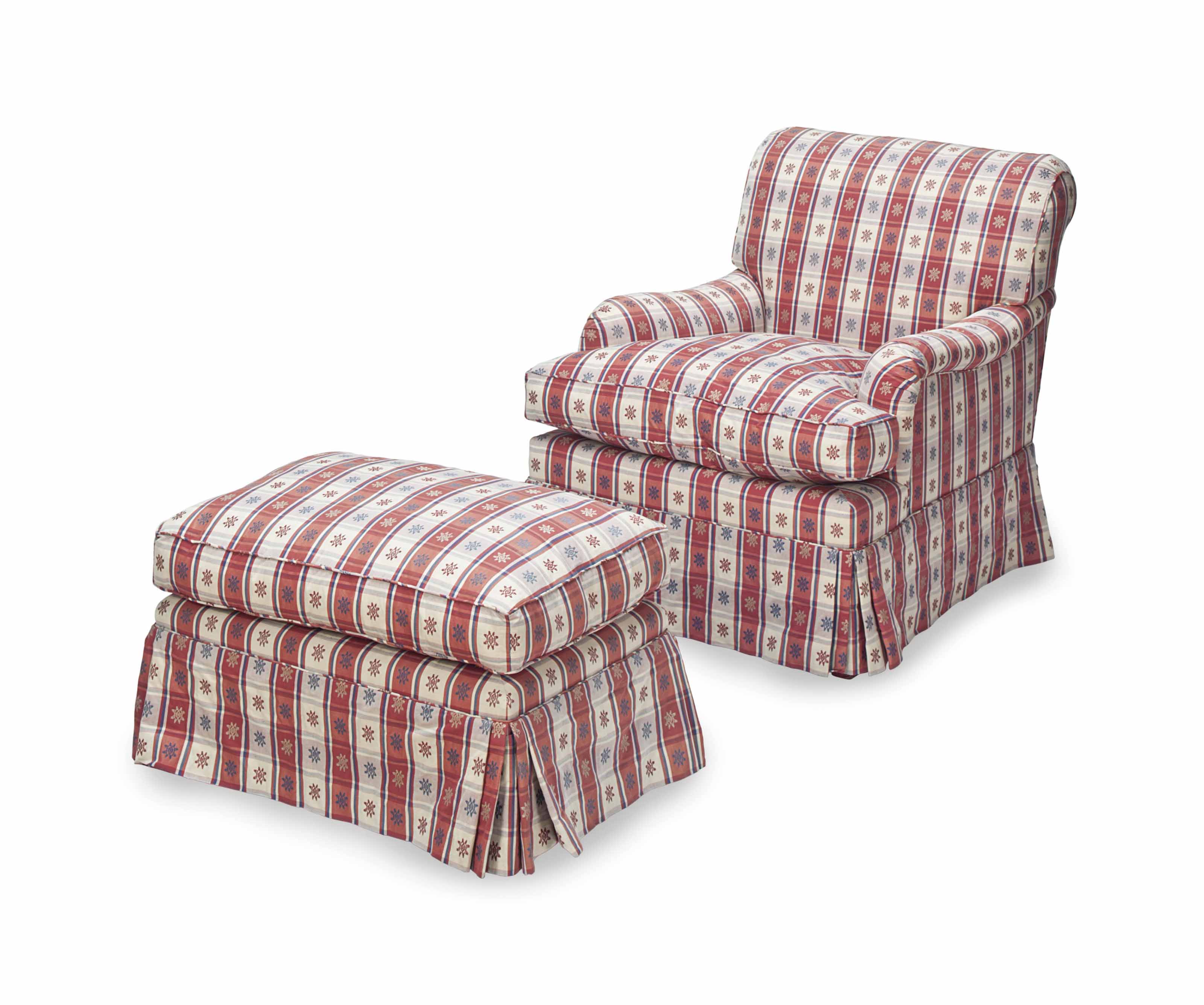 A Red Blue And Cream Upholstered Armchair And Ottoman Aliexpress carries many armchair with ottoman related products, including philips uhp 190 , astronomy wall , backdrop.