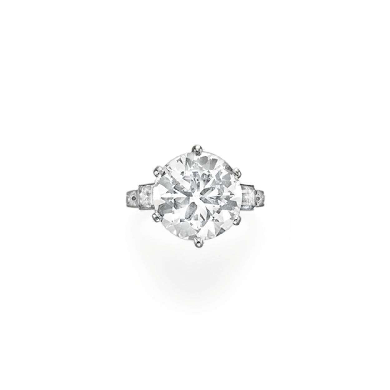 AN ART DECO DIAMOND RING, BY TIFFANY \u0026 CO.