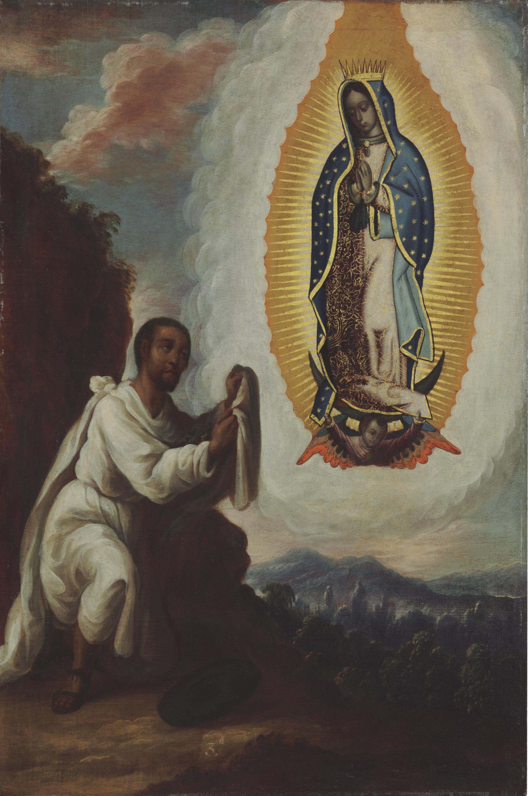 Anonymous Mexican School 18th Century Aparicion De La Virgen