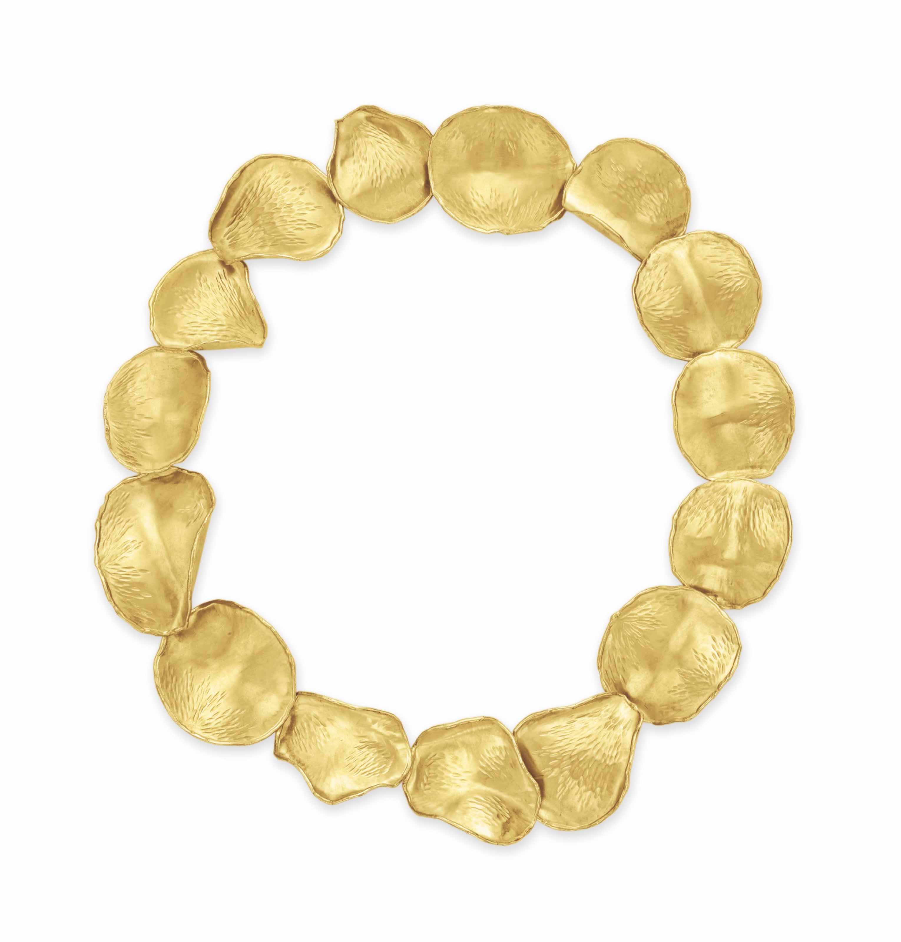A Gold Rose Petal Necklace By Tiffany Co Great savings & free delivery / collection on many items. a gold rose petal necklace by tiffany