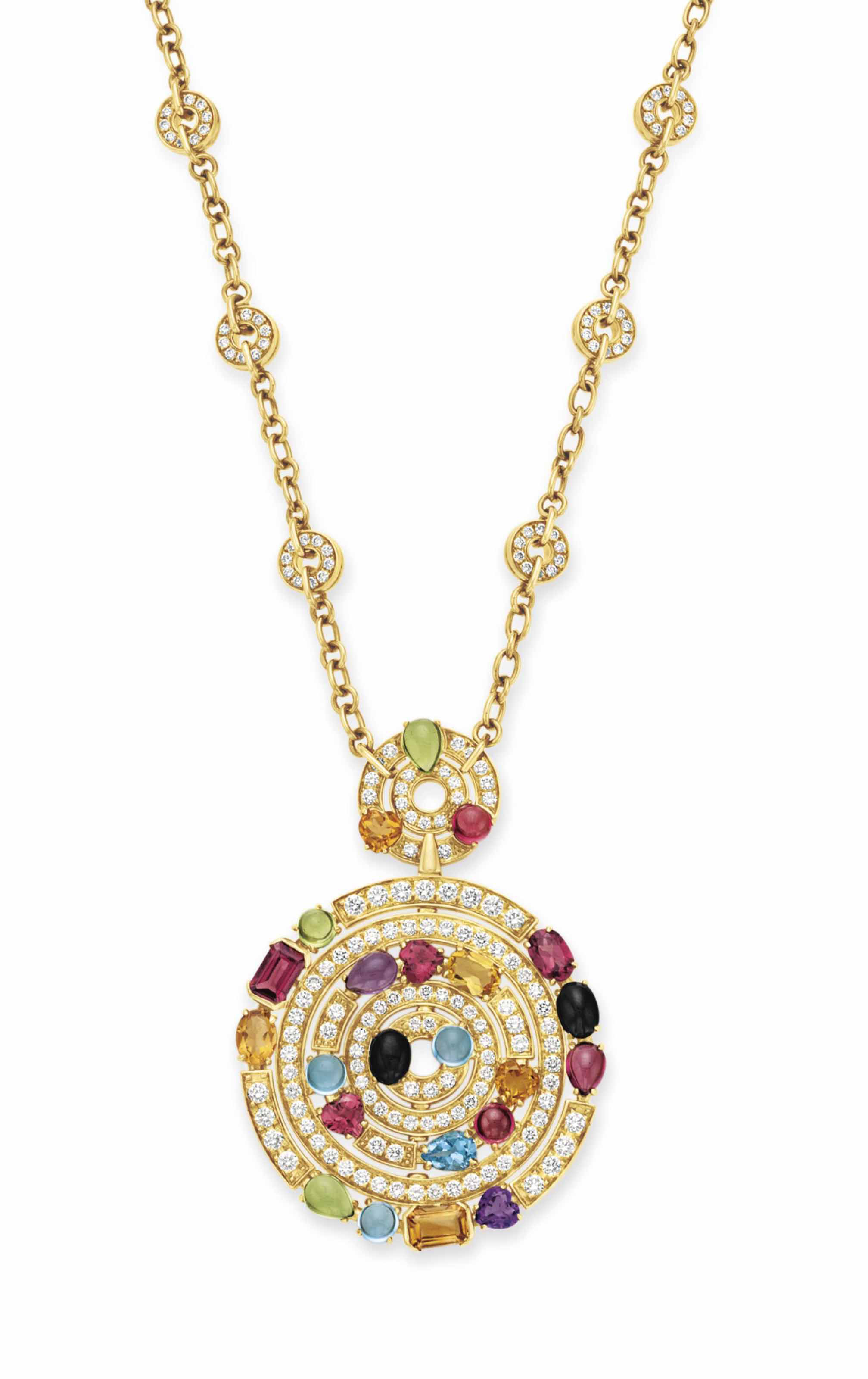 Multi gem pendant Outlet
