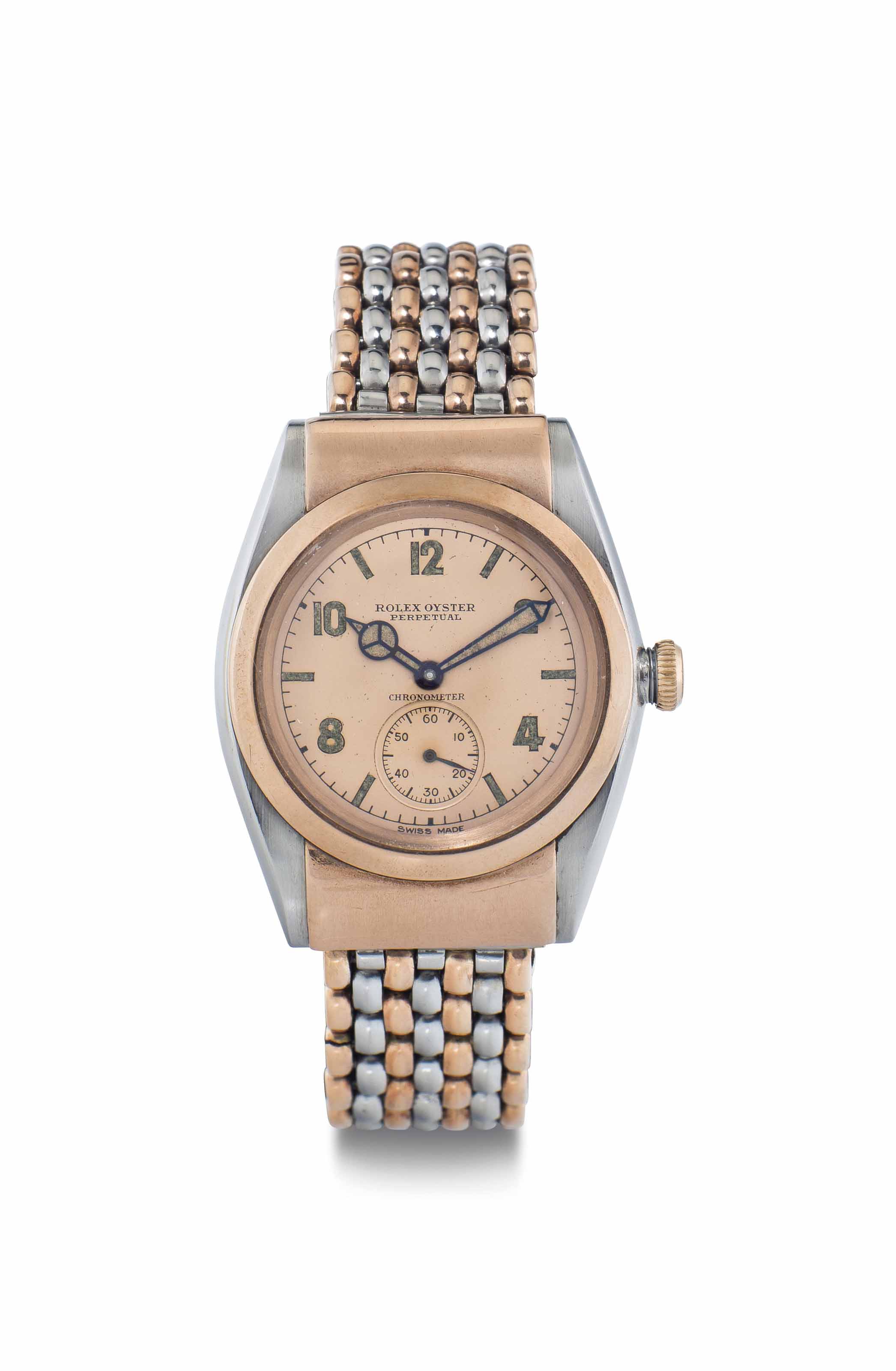 Rolex bubbleback rose gold cheap