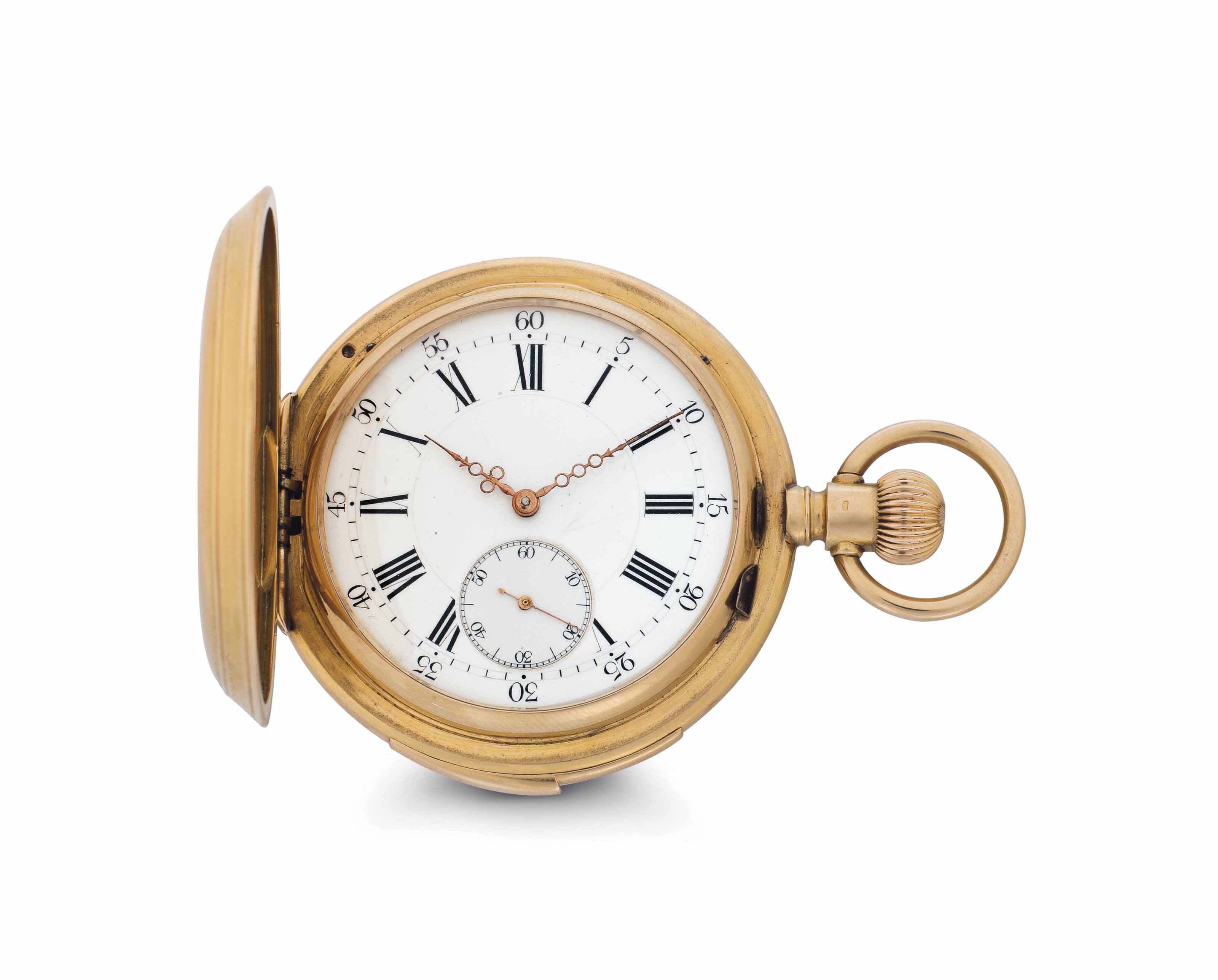 Humbert & Fils. An 18k Pink Gold Minute Repeating Hunter ...