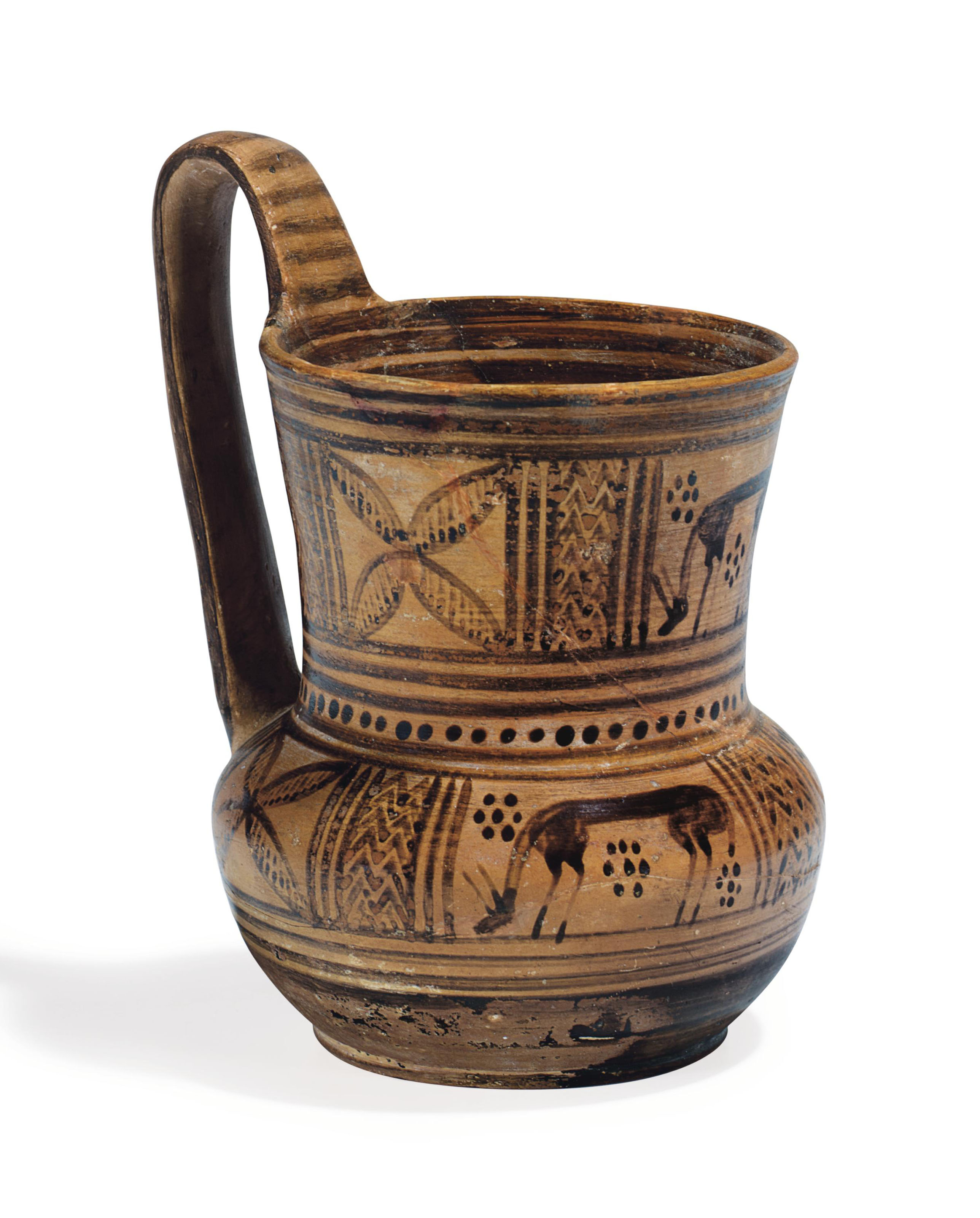 A GREEK POTTERY TANKARD , ATTIC, LATE GEOMETRIC IIBIIA, CIRCA 750725