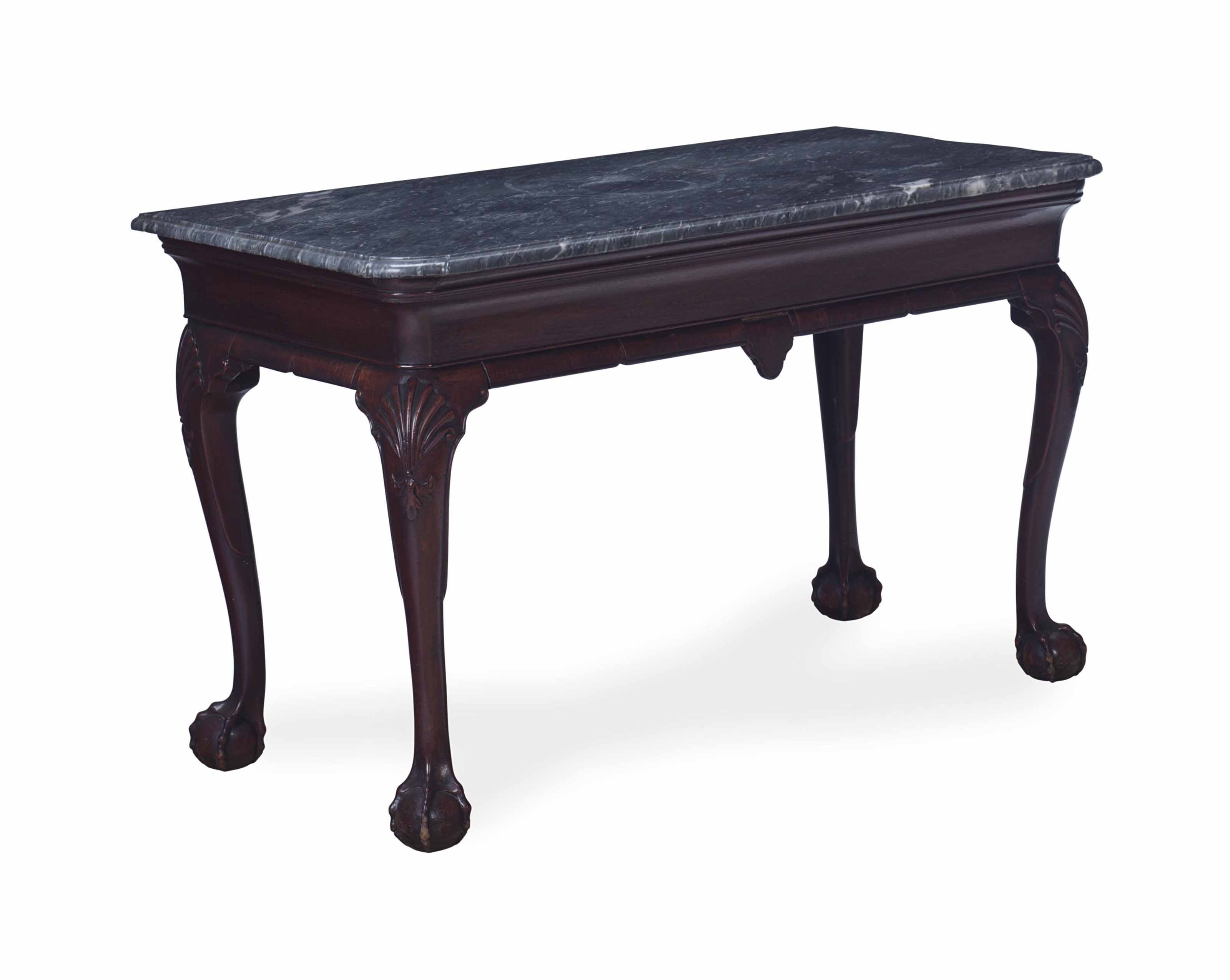 A II MAHOGANY MARBLETOP SIDE TABLE, , MID 18TH CENTURY Christie's